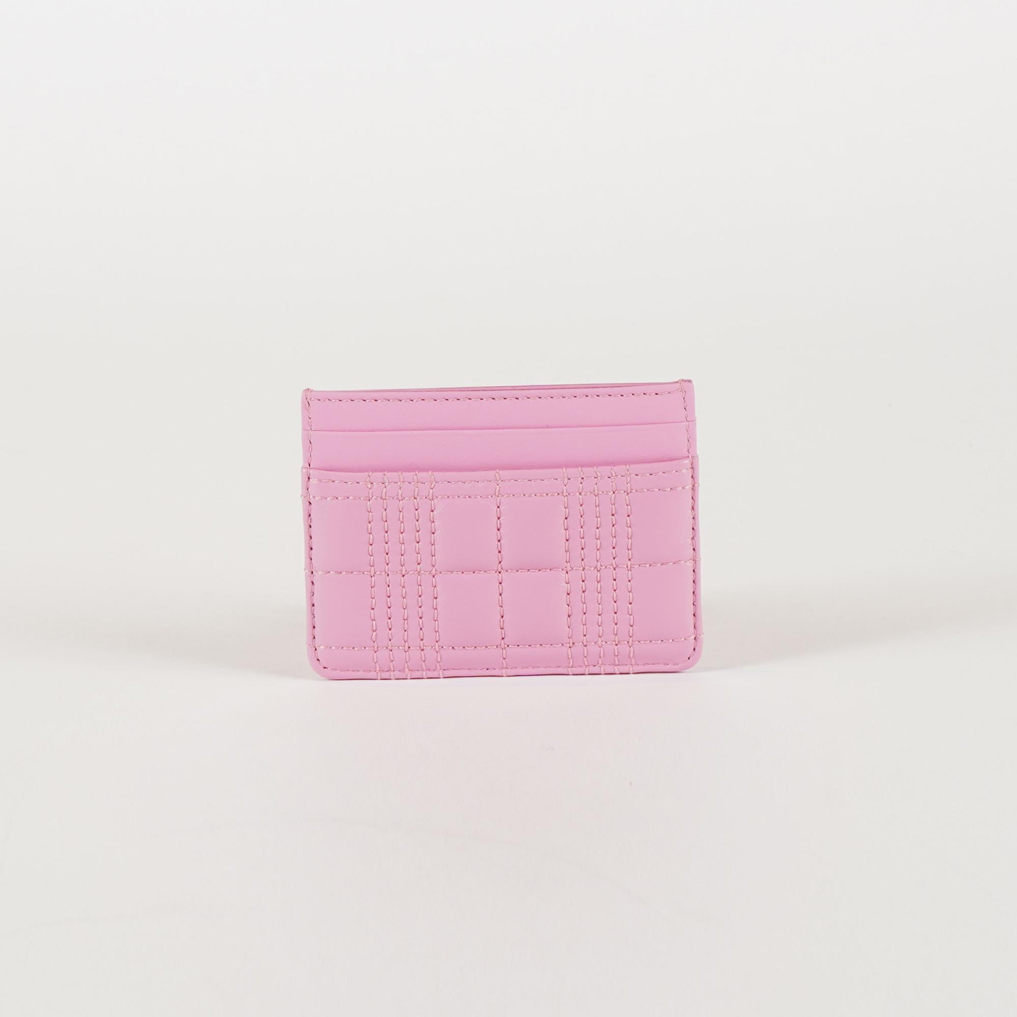 퀼팅 레더 롤라 카드 케이스