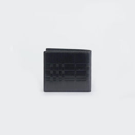 엠보싱 체크 레더 반지갑