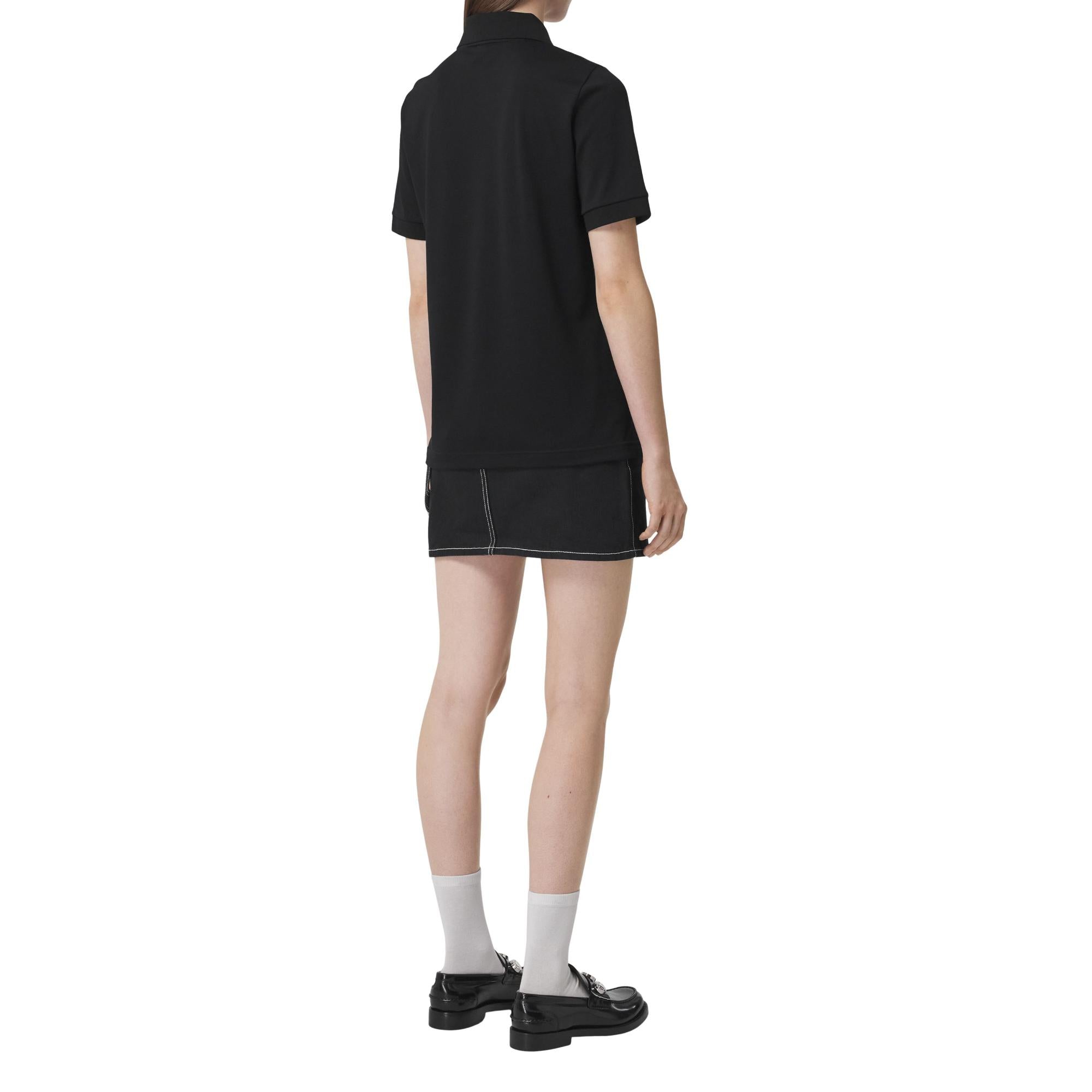 모노그램 코튼 피케 폴로셔츠