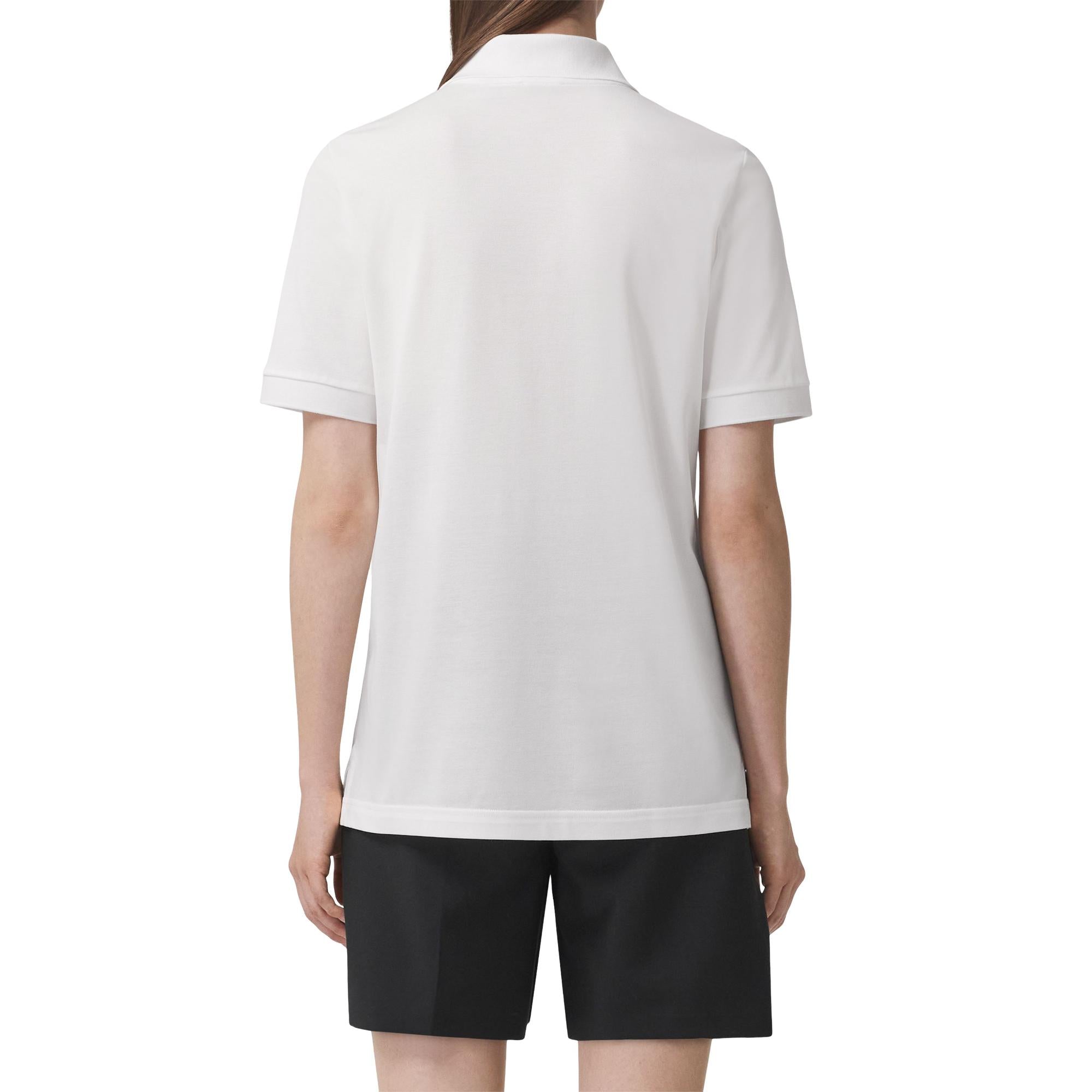 모노그램 모티프 코튼 폴로셔츠