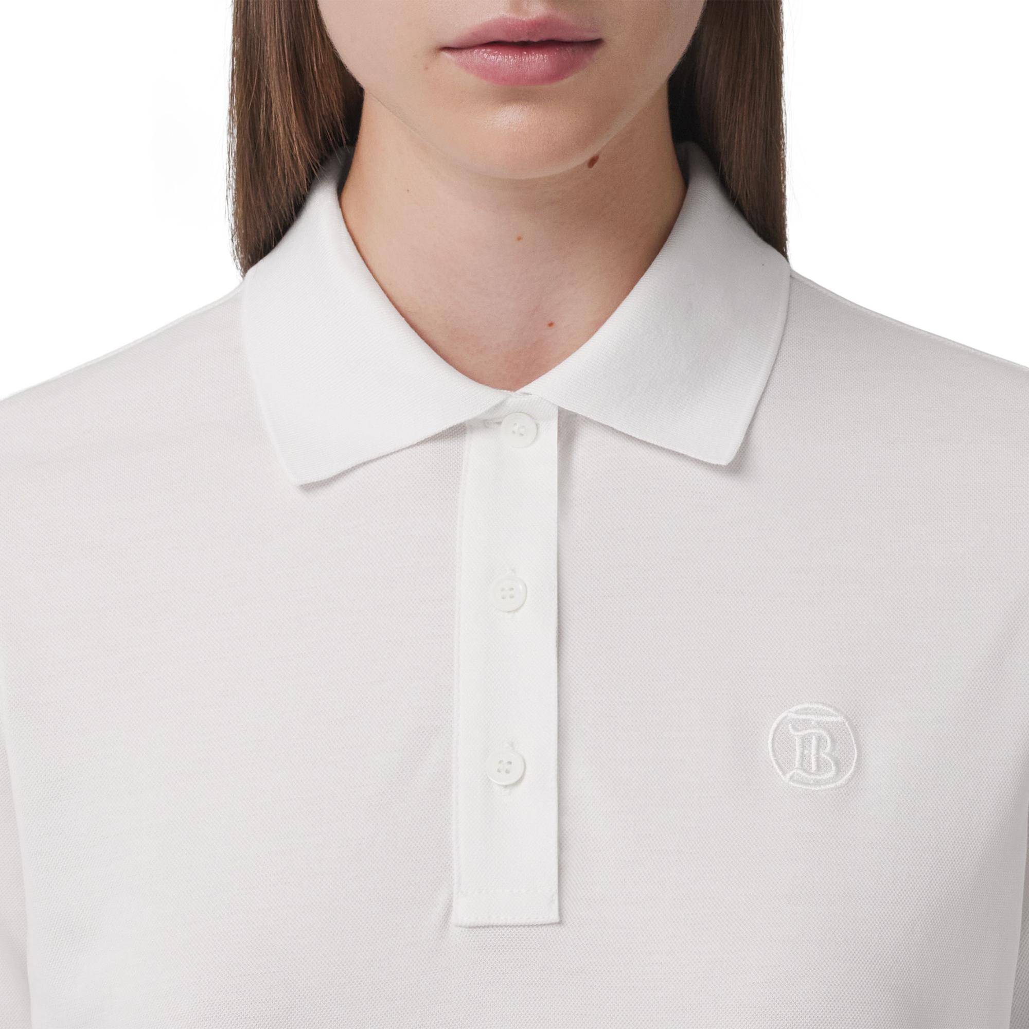 모노그램 모티프 코튼 폴로셔츠