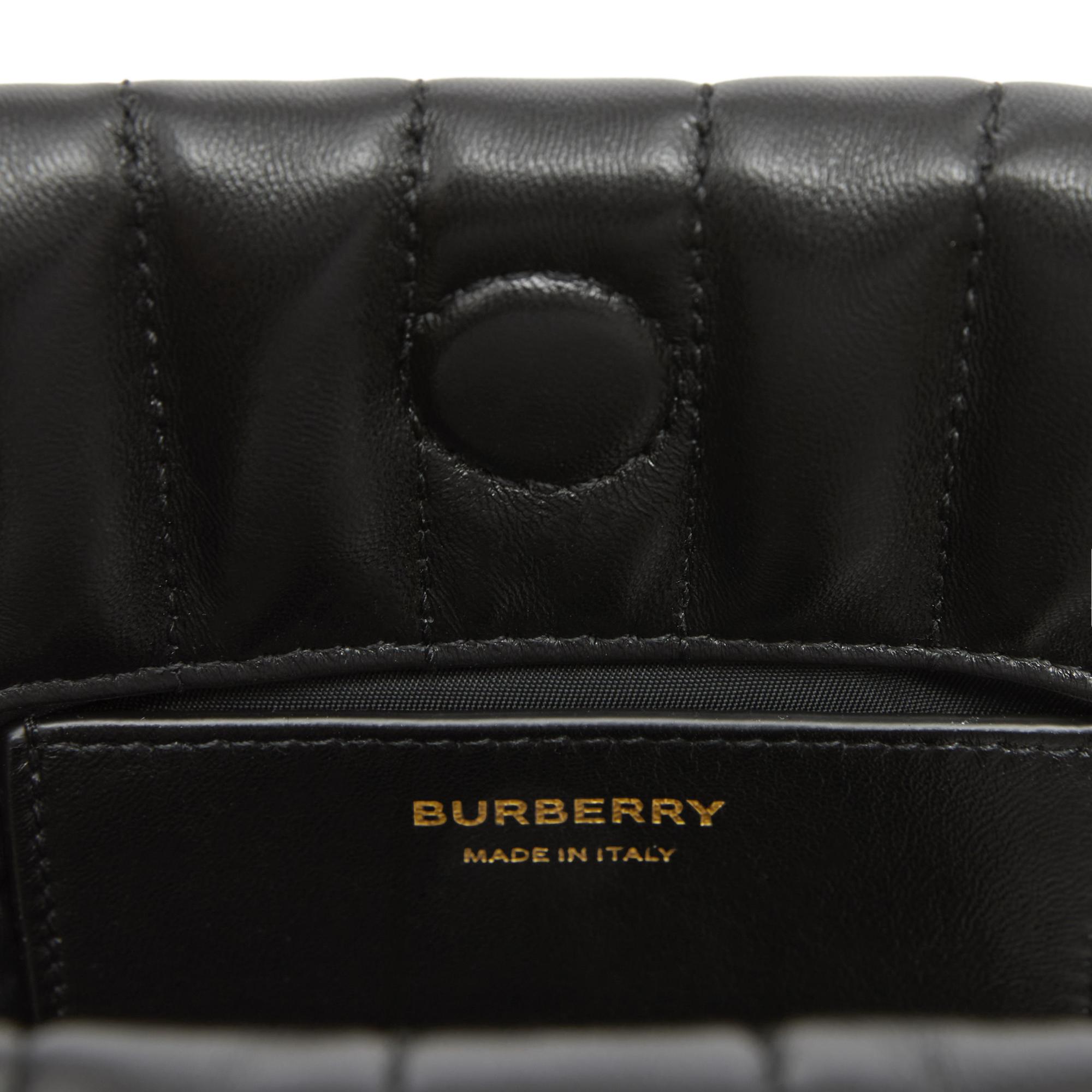 퀼팅 레더 미니 롤라 버킷 백