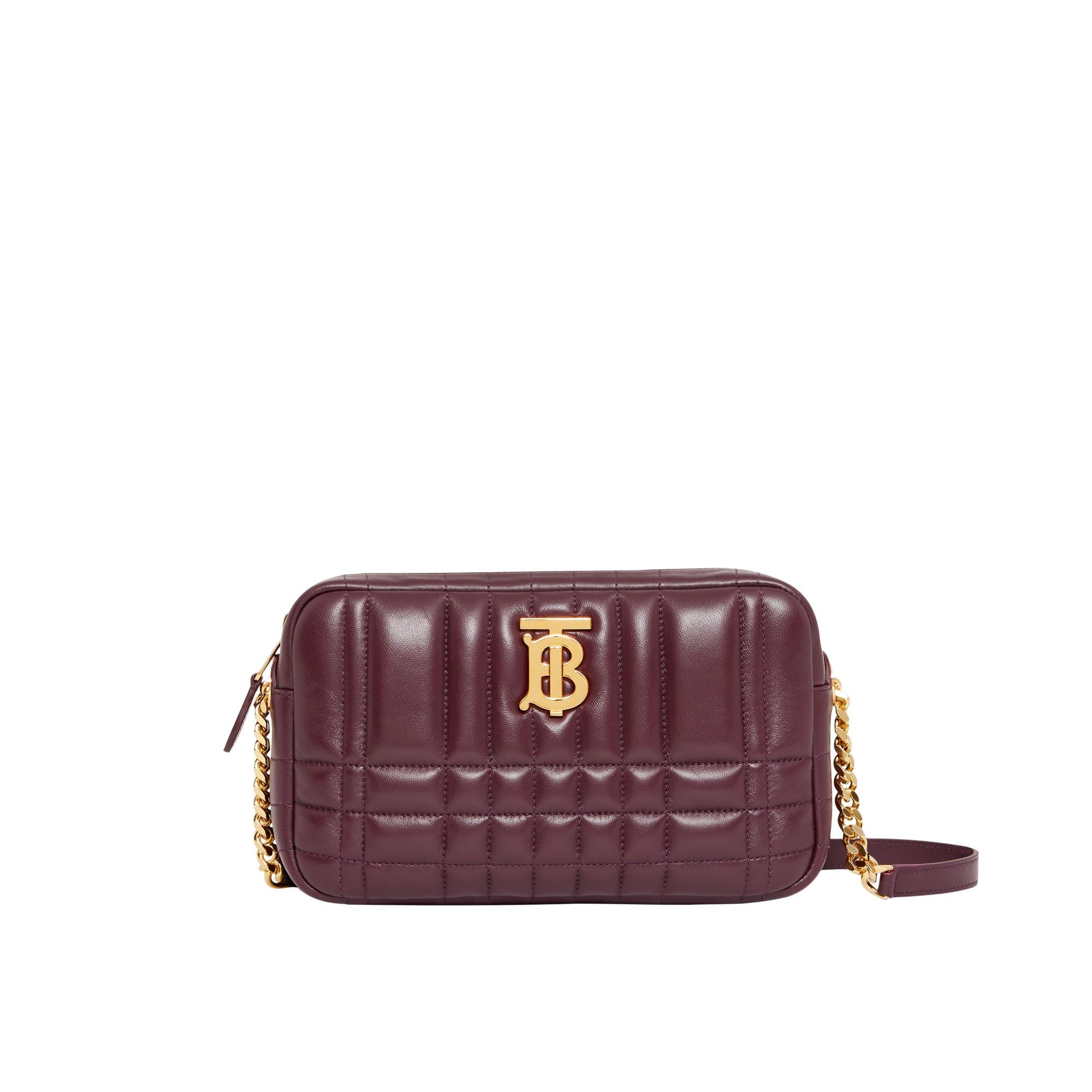 퀼팅 레더 스몰 롤라 카메라 백