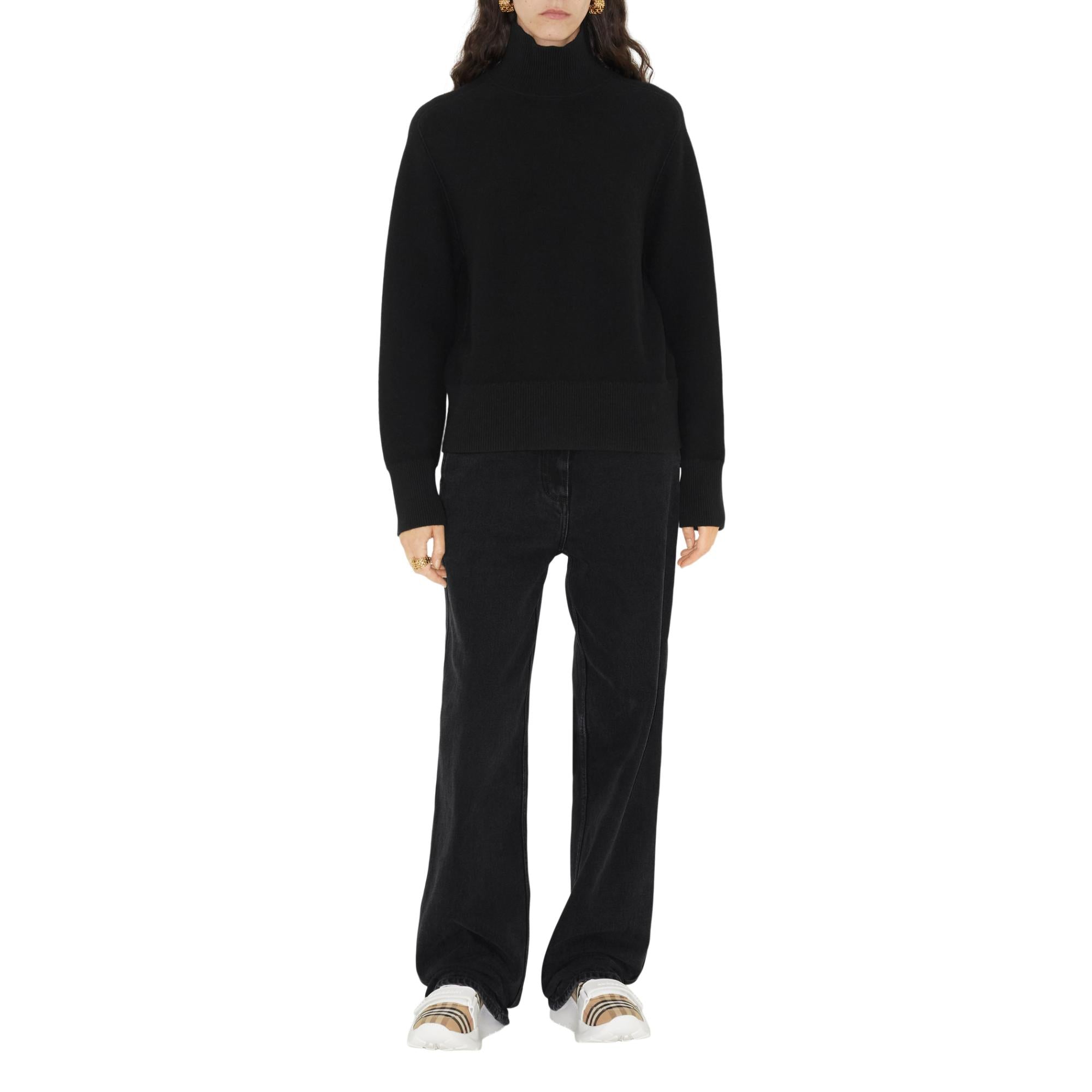 체크 레더 스니커즈