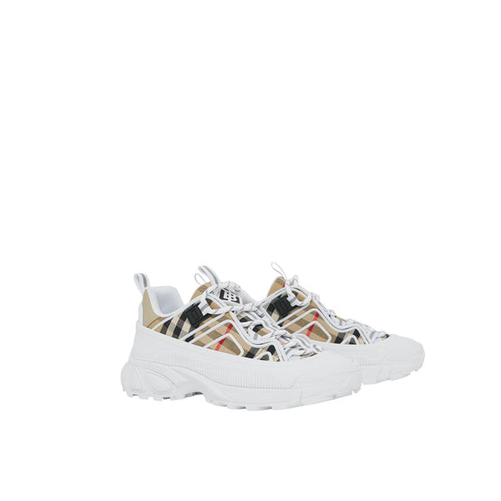 빈티지 체크 코튼 스니커즈