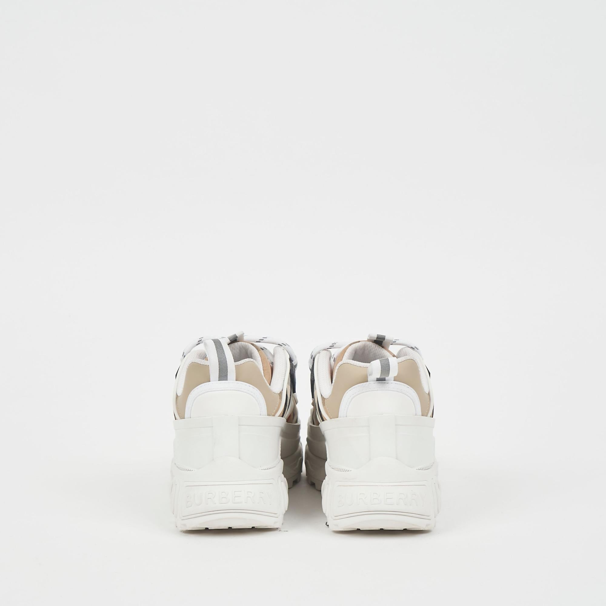 빈티지 체크 코튼 스니커즈