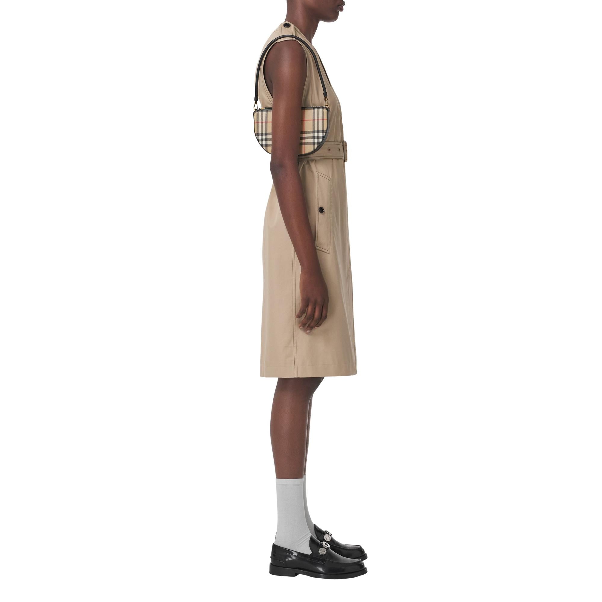 빈티지 체크 코튼 올림피아 파우치