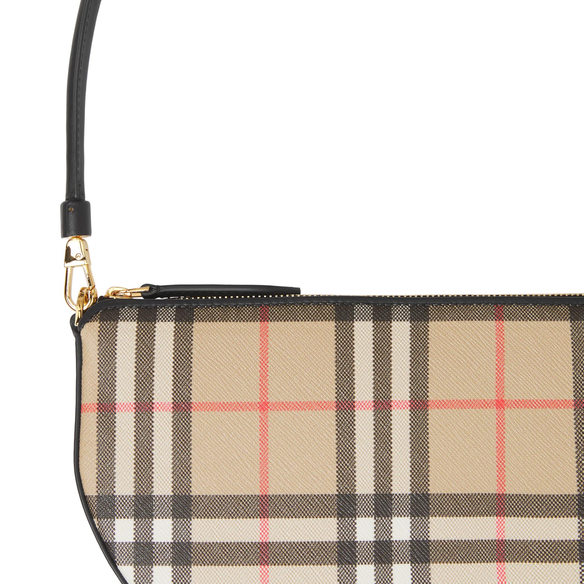 빈티지 체크 코튼 올림피아 파우치