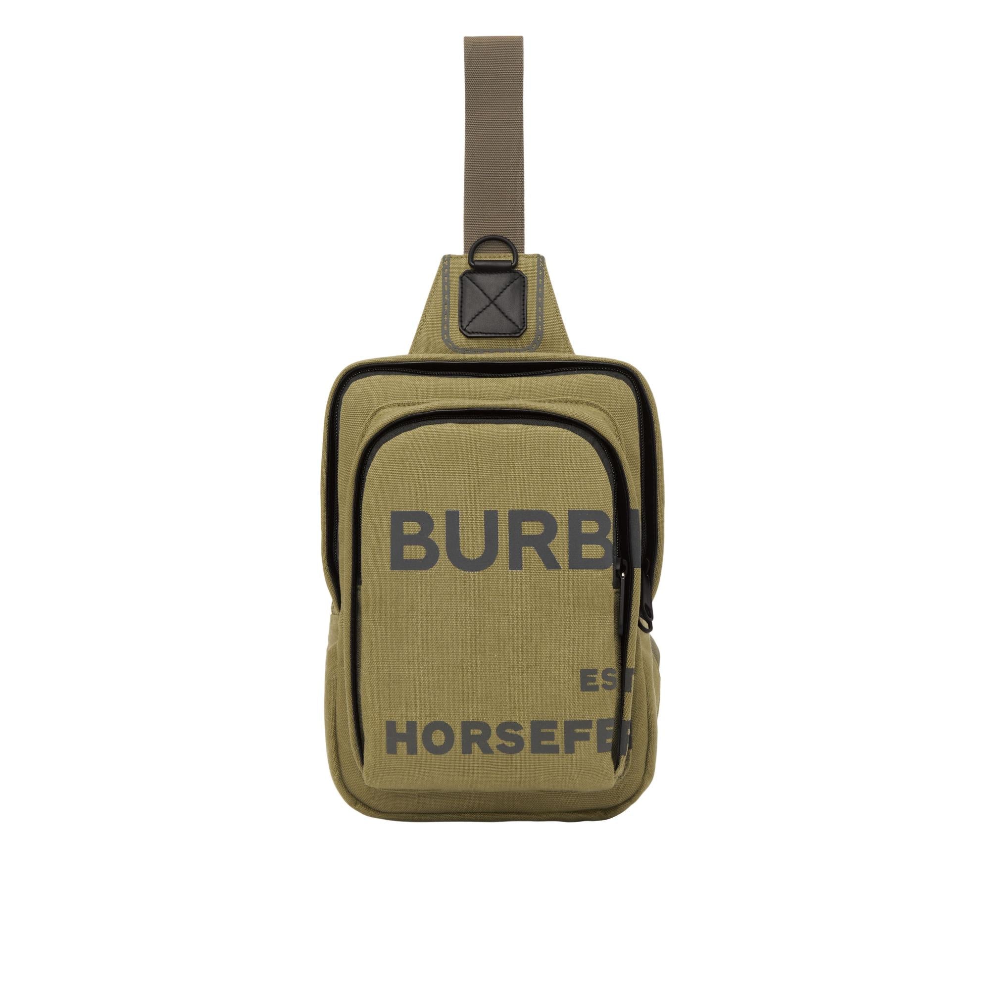 호스페리 프린트 나일론 캔버스 백팩