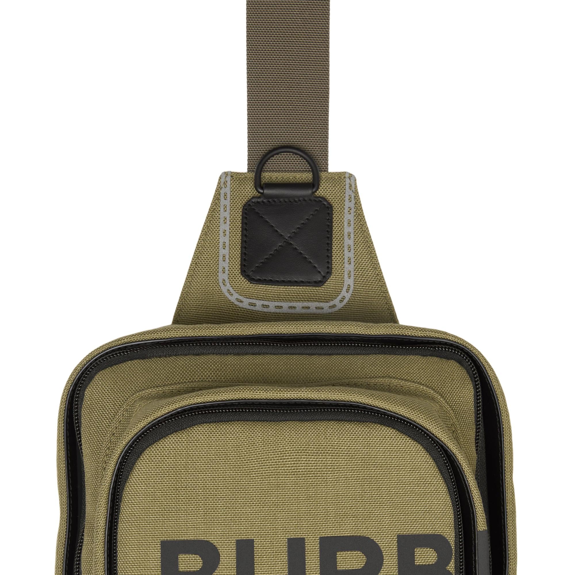 호스페리 프린트 나일론 캔버스 백팩