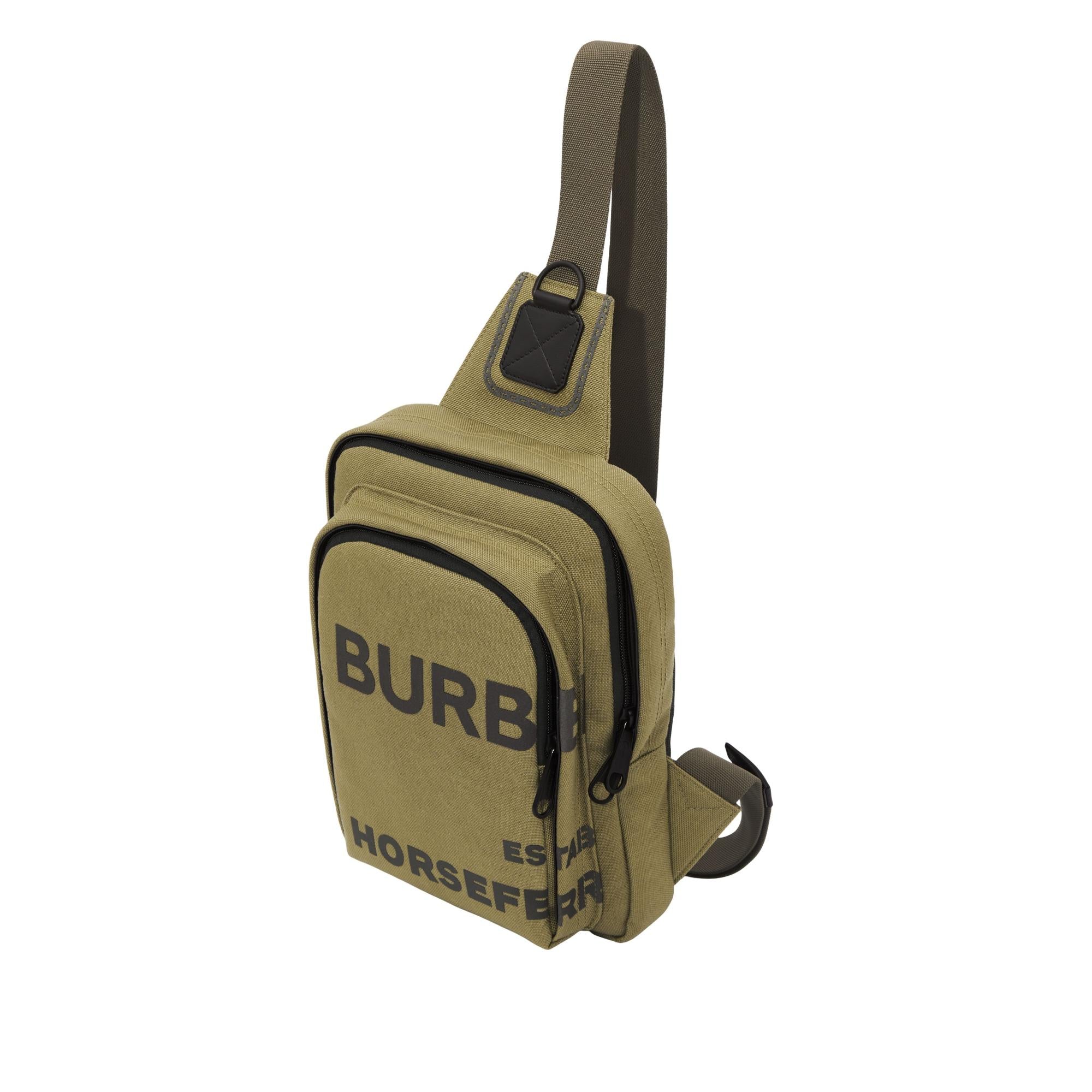 호스페리 프린트 나일론 캔버스 백팩