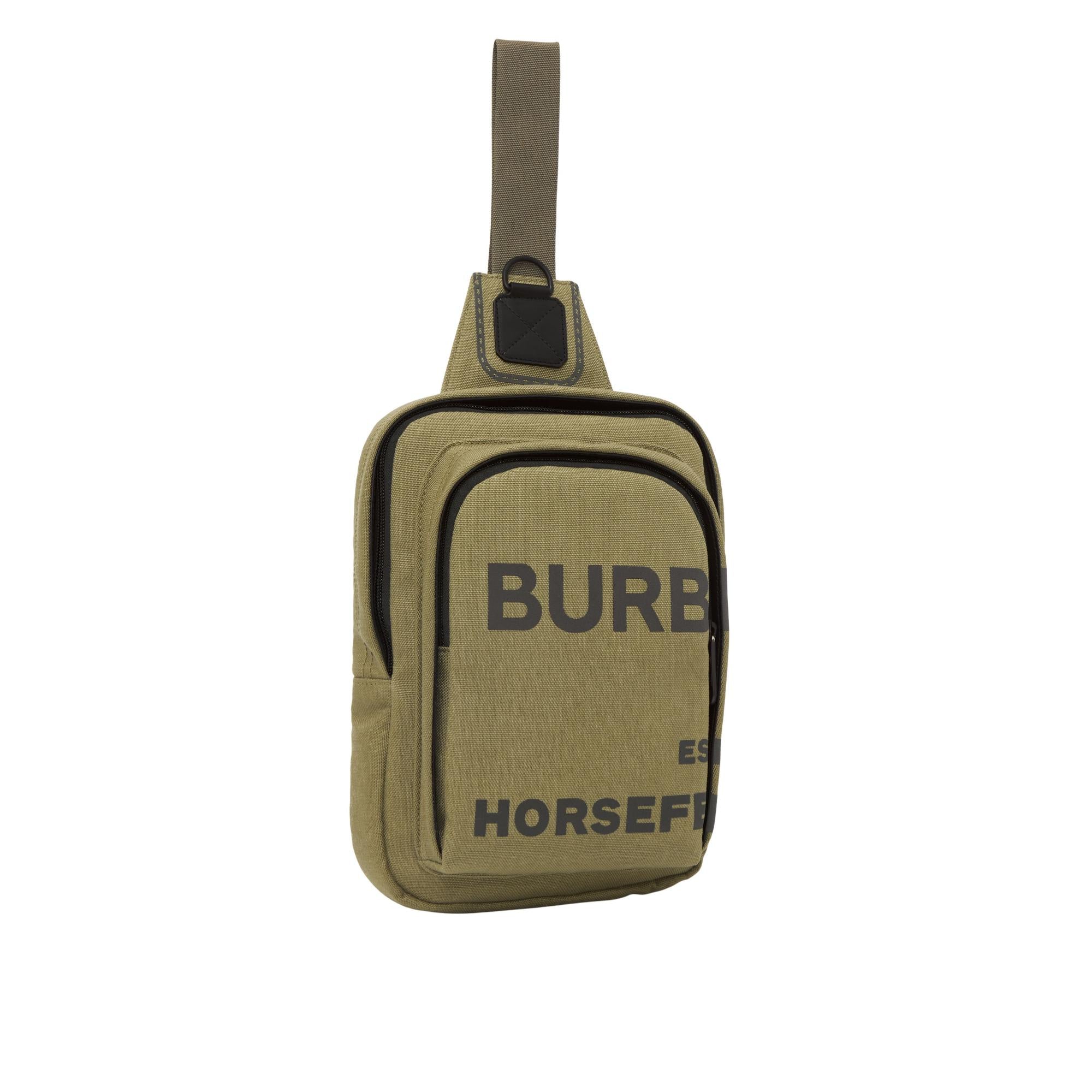 호스페리 프린트 나일론 캔버스 백팩