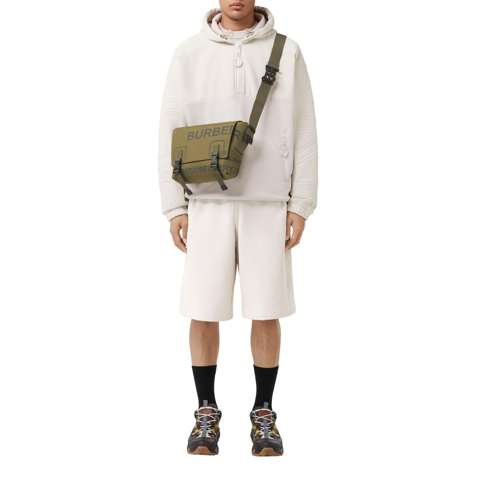 호스페리 프린트 나일론 스몰 메신저 백