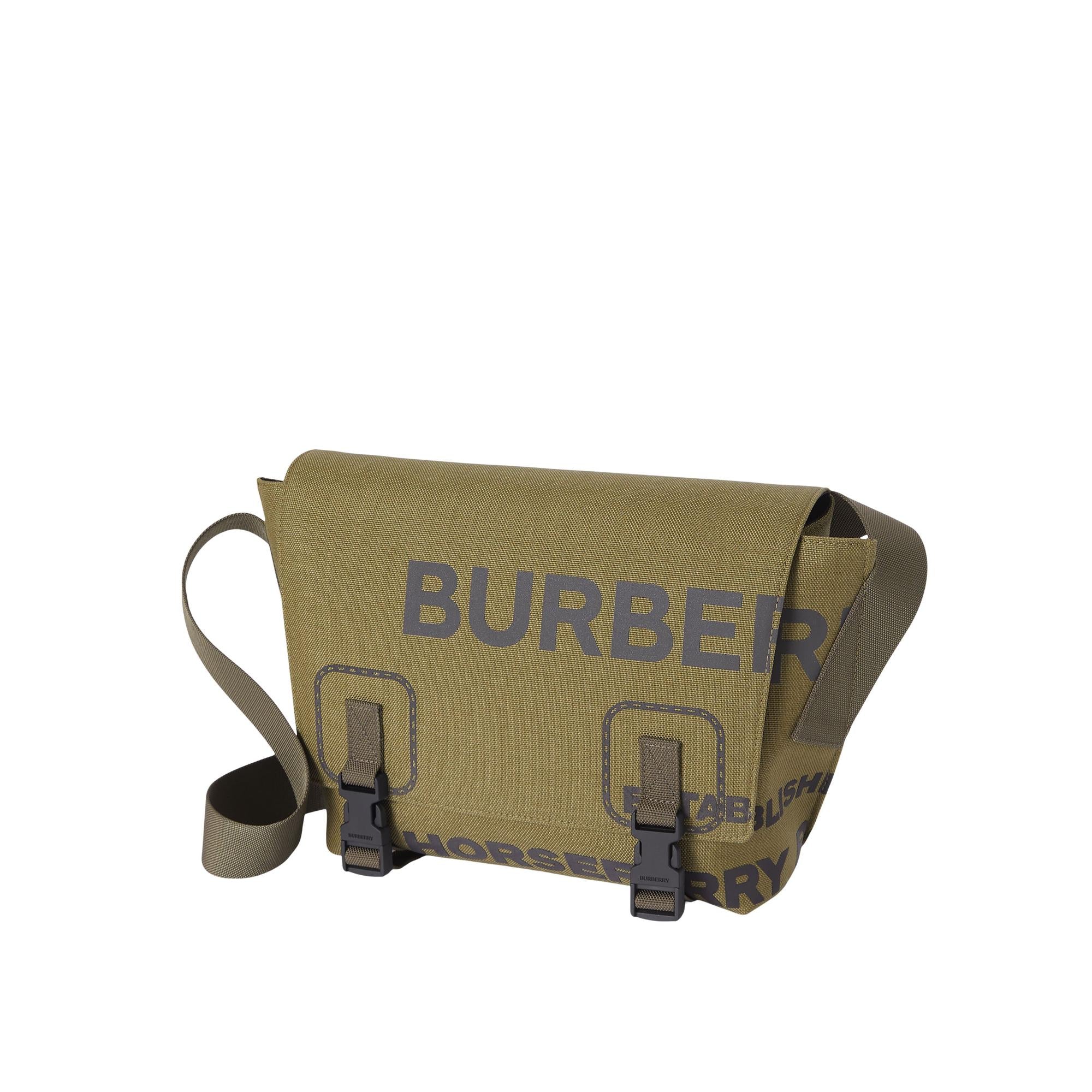 호스페리 프린트 나일론 스몰 메신저 백