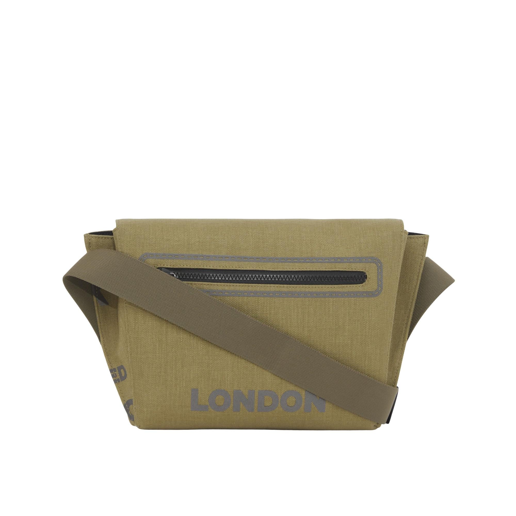 호스페리 프린트 나일론 스몰 메신저 백