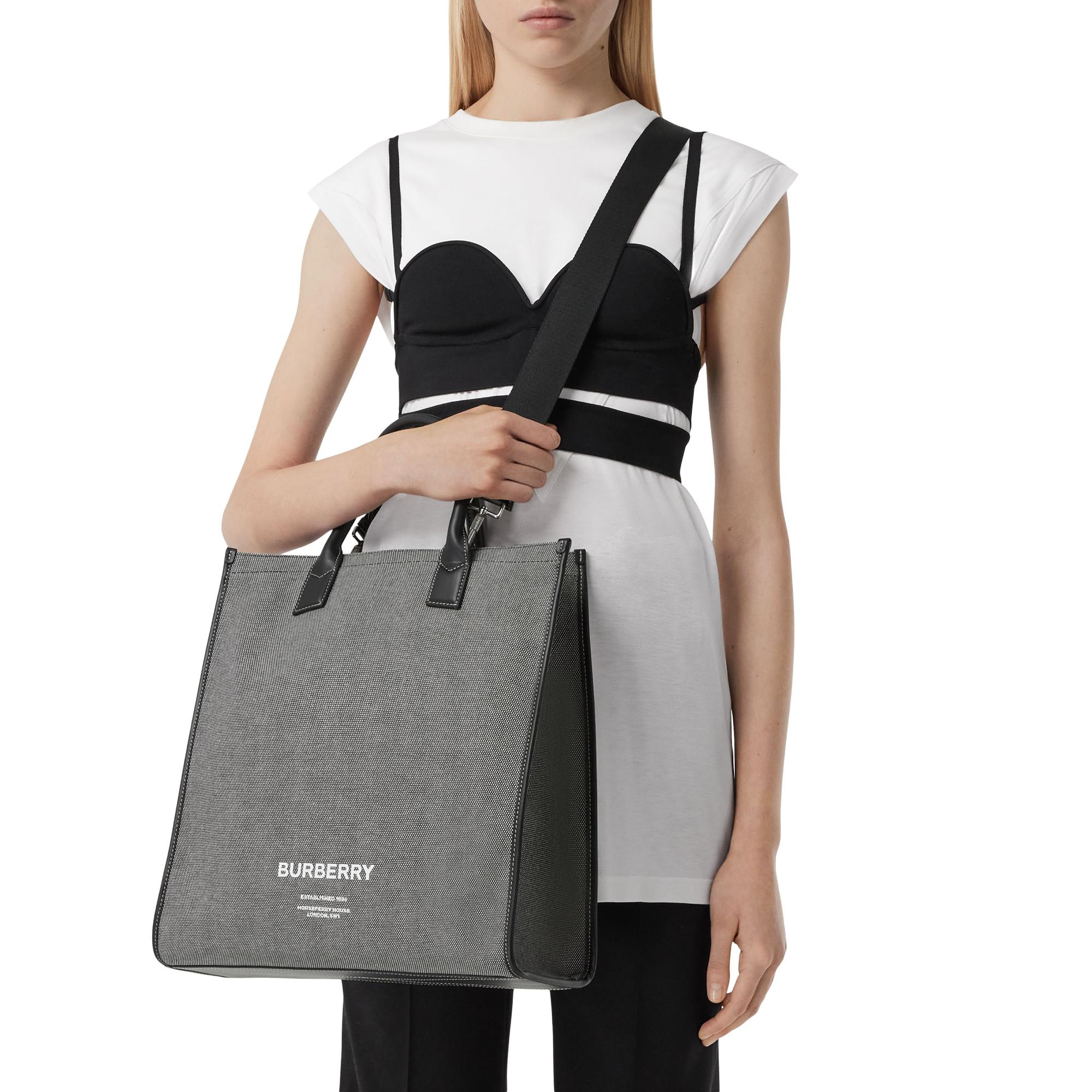 호스페리 프린트 코튼 캔버스 토트