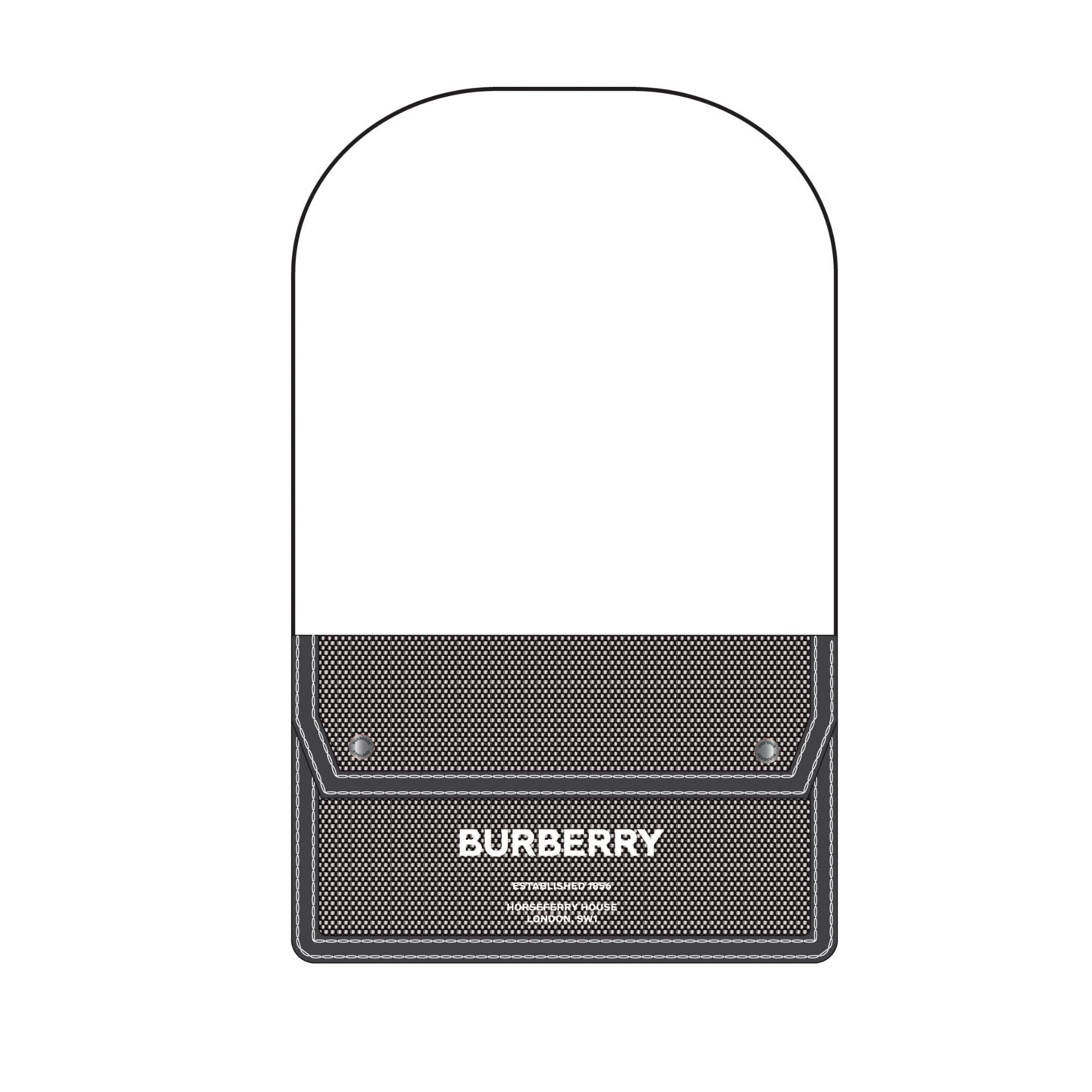 호스페리 프린트 캔버스 레더 크로스바디 백