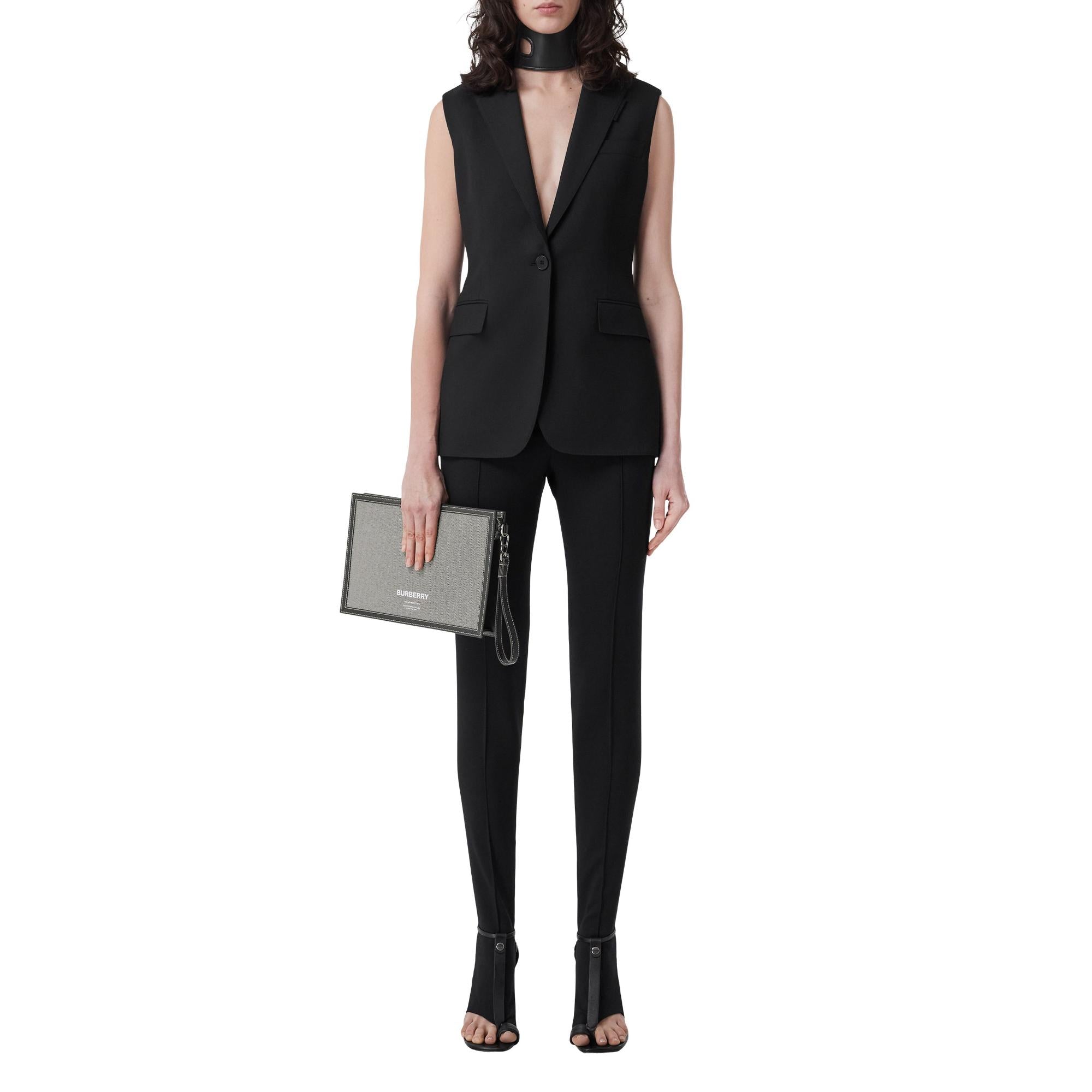 호스페리 프린트 코튼 캔버스 지퍼 파우치