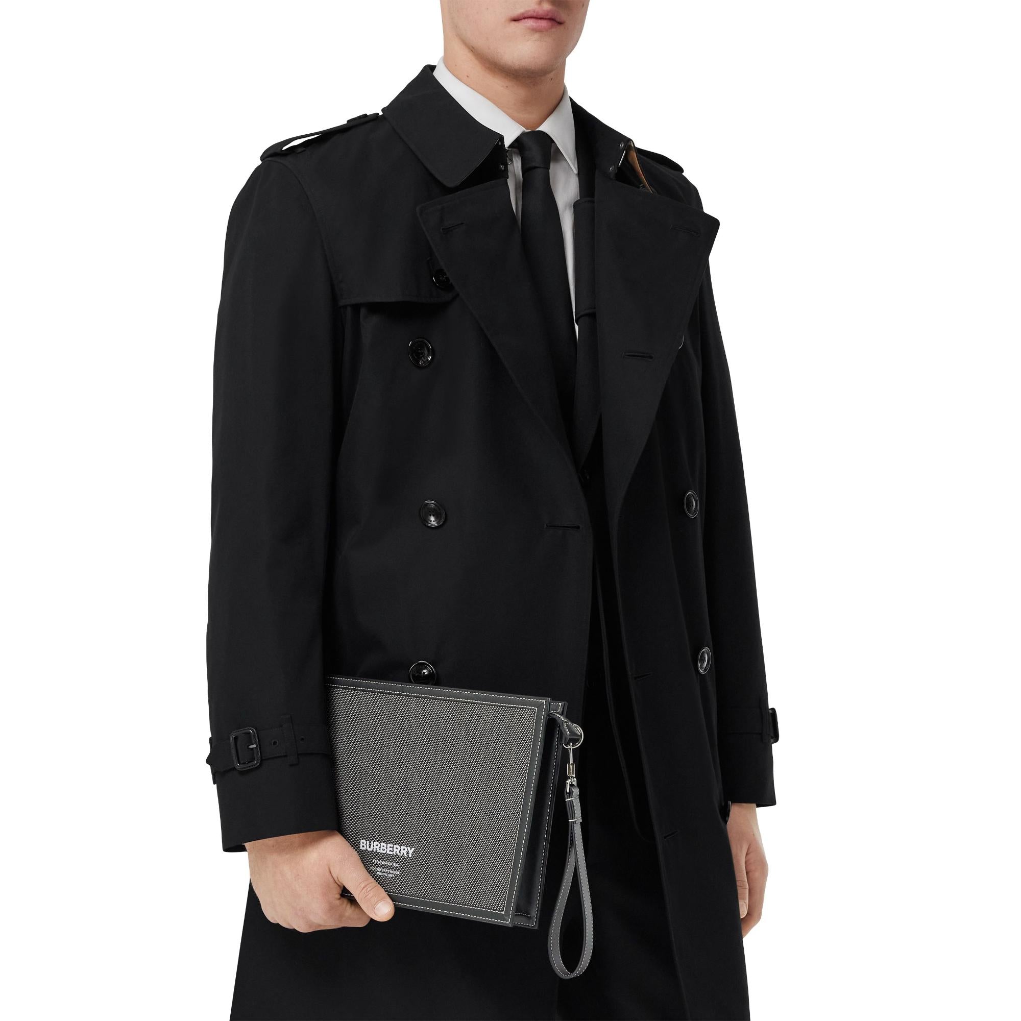 호스페리 프린트 코튼 캔버스 지퍼 파우치