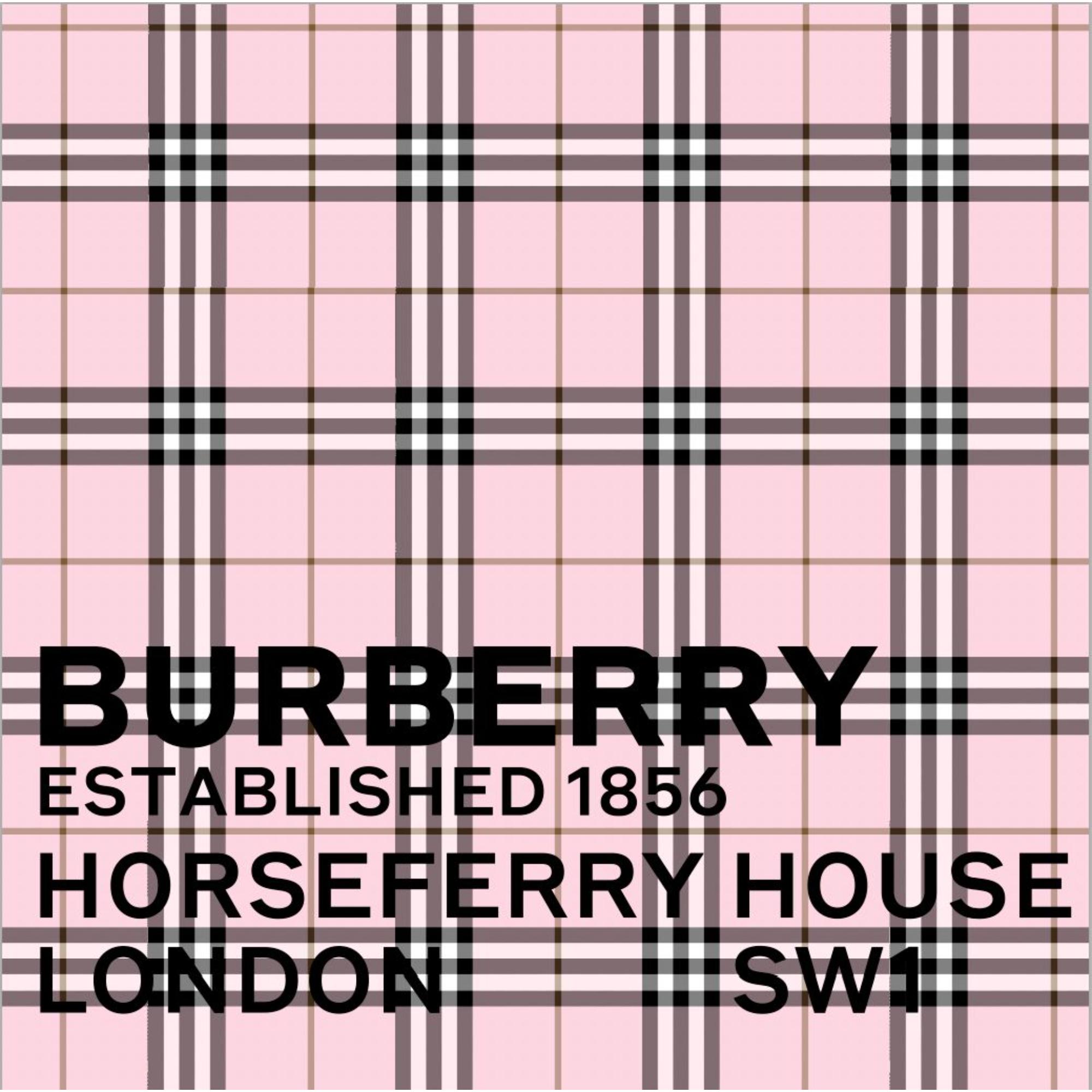 로고 체크 울 실크 스카프