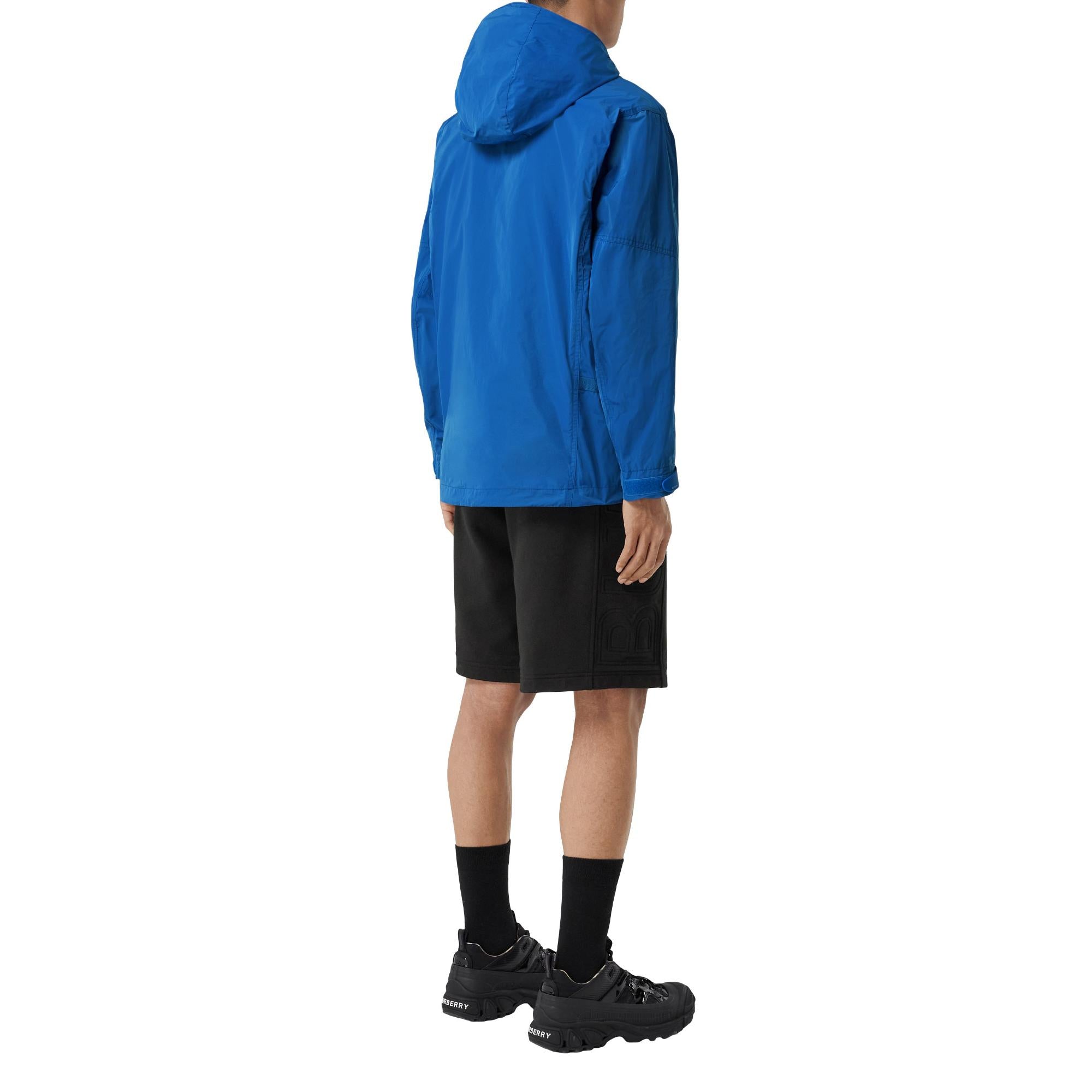 로고 아플리케 라이트 후드 재킷