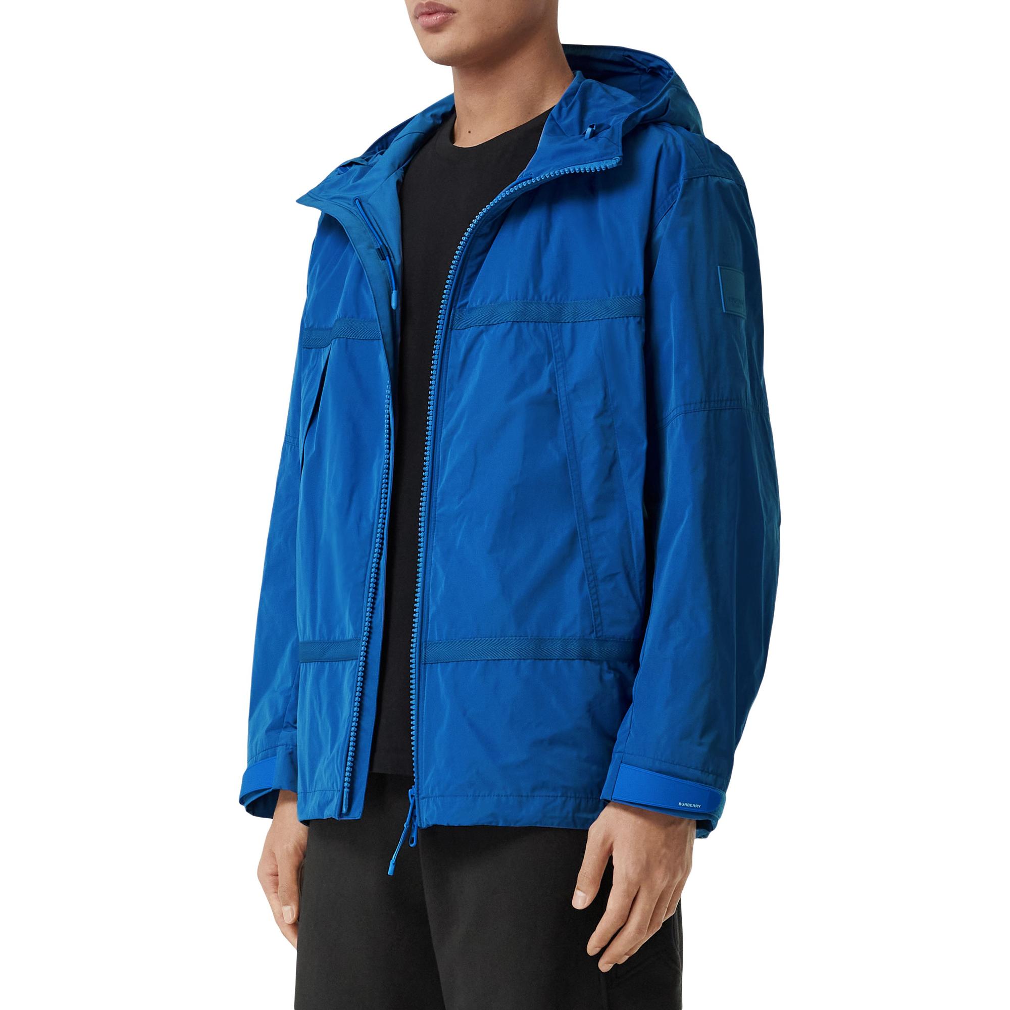 로고 아플리케 라이트 후드 재킷