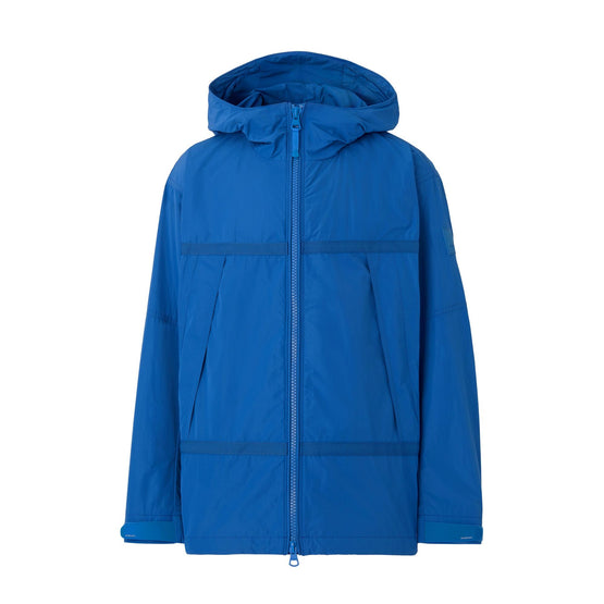 로고 아플리케 라이트 후드 재킷