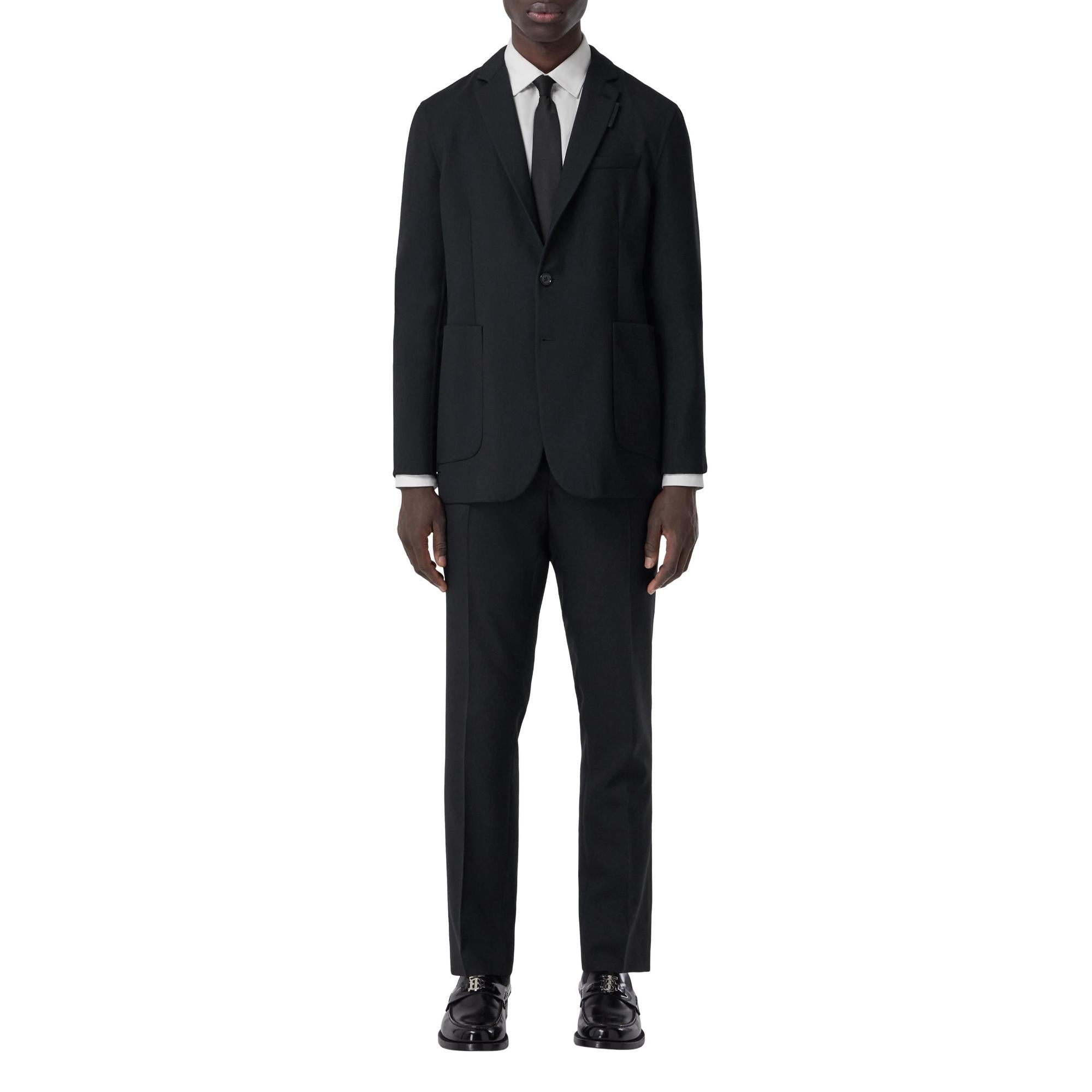 슬림핏 더블 페이스드 울 테일러드 재킷