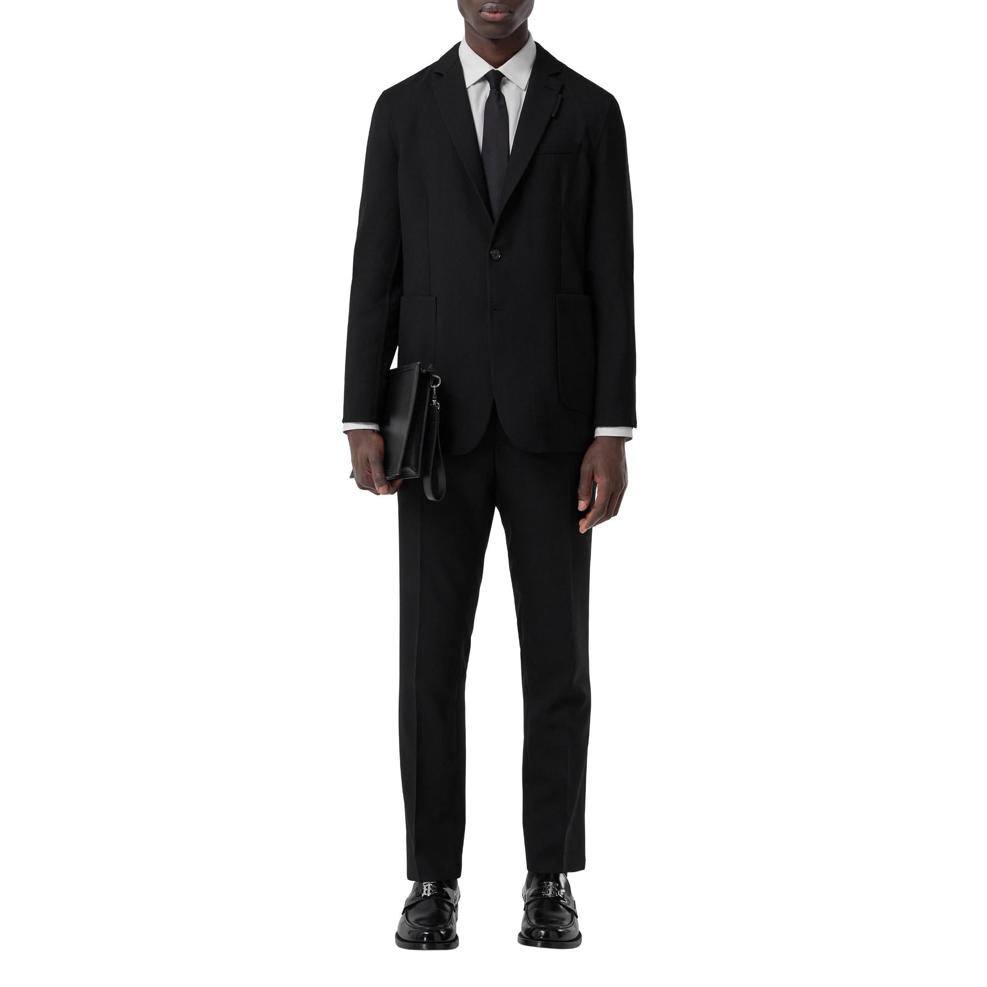 슬림핏 더블 페이스드 울 테일러드 재킷