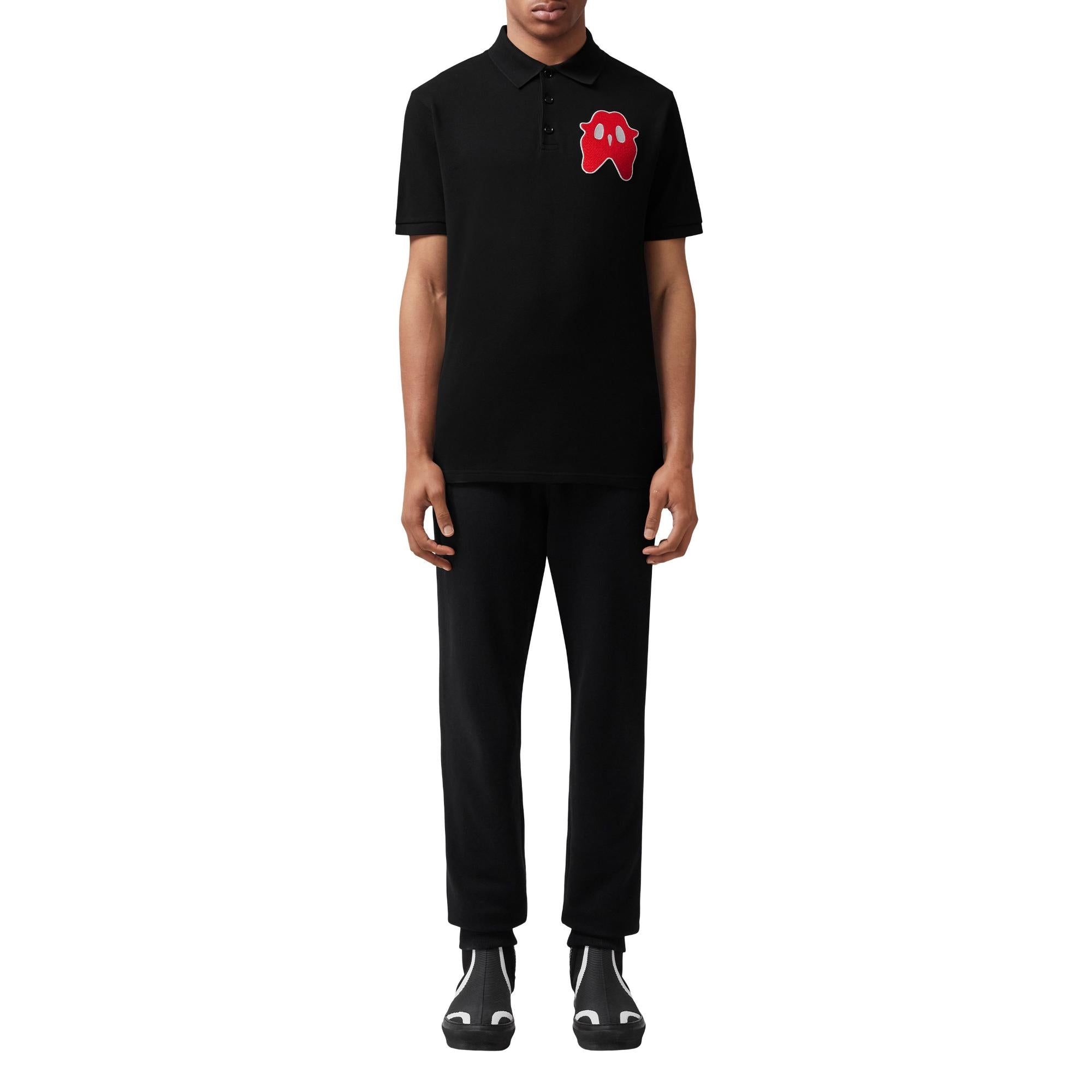 몬스터 그래픽 코튼 피케 오버사이즈 폴로셔츠
