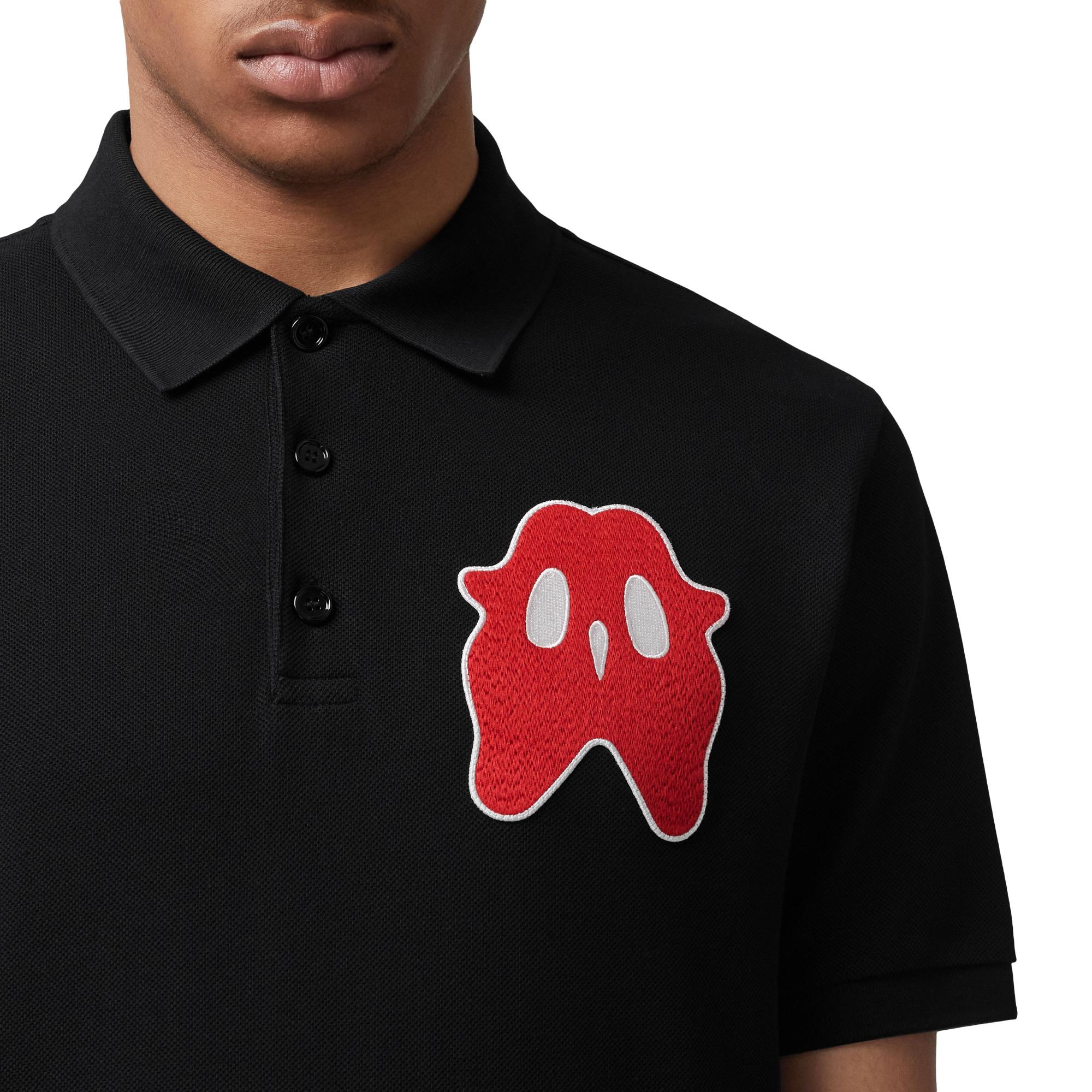 몬스터 그래픽 코튼 피케 오버사이즈 폴로셔츠