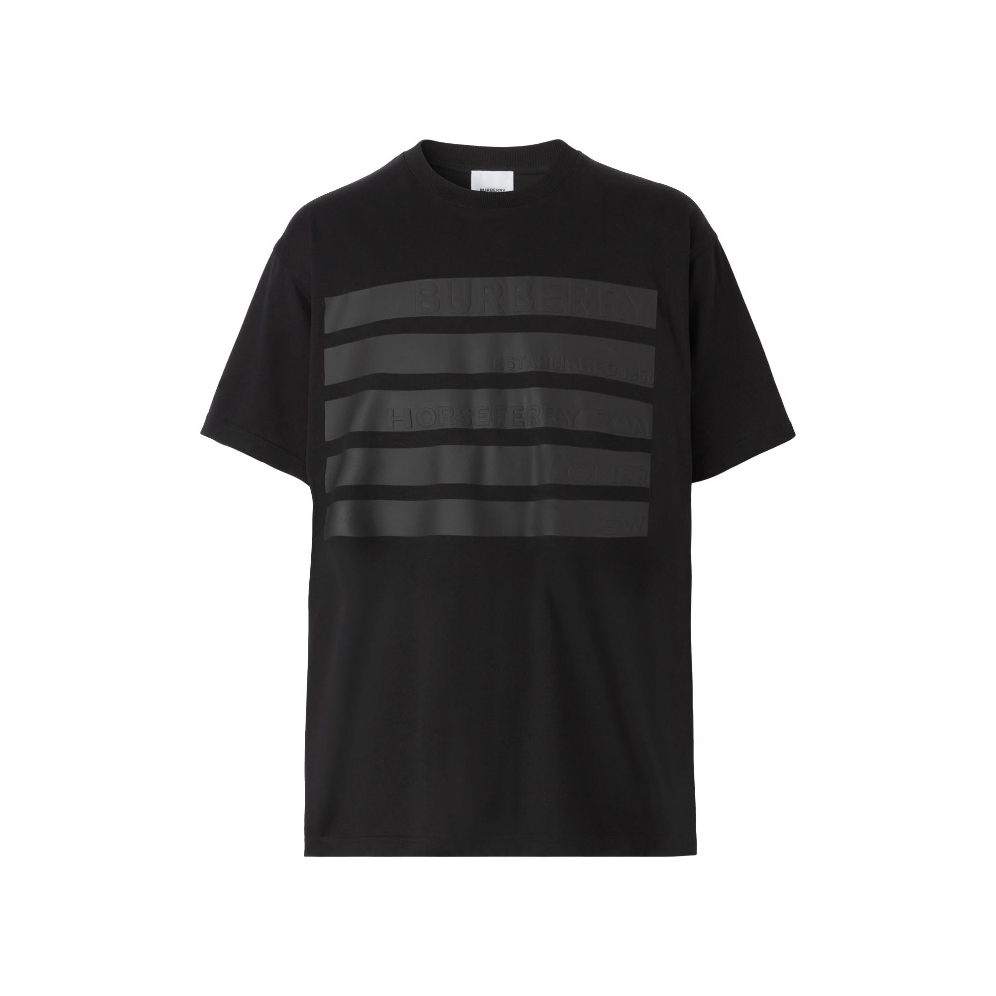 호스페리 프린트 코튼 오버사이즈 티셔츠