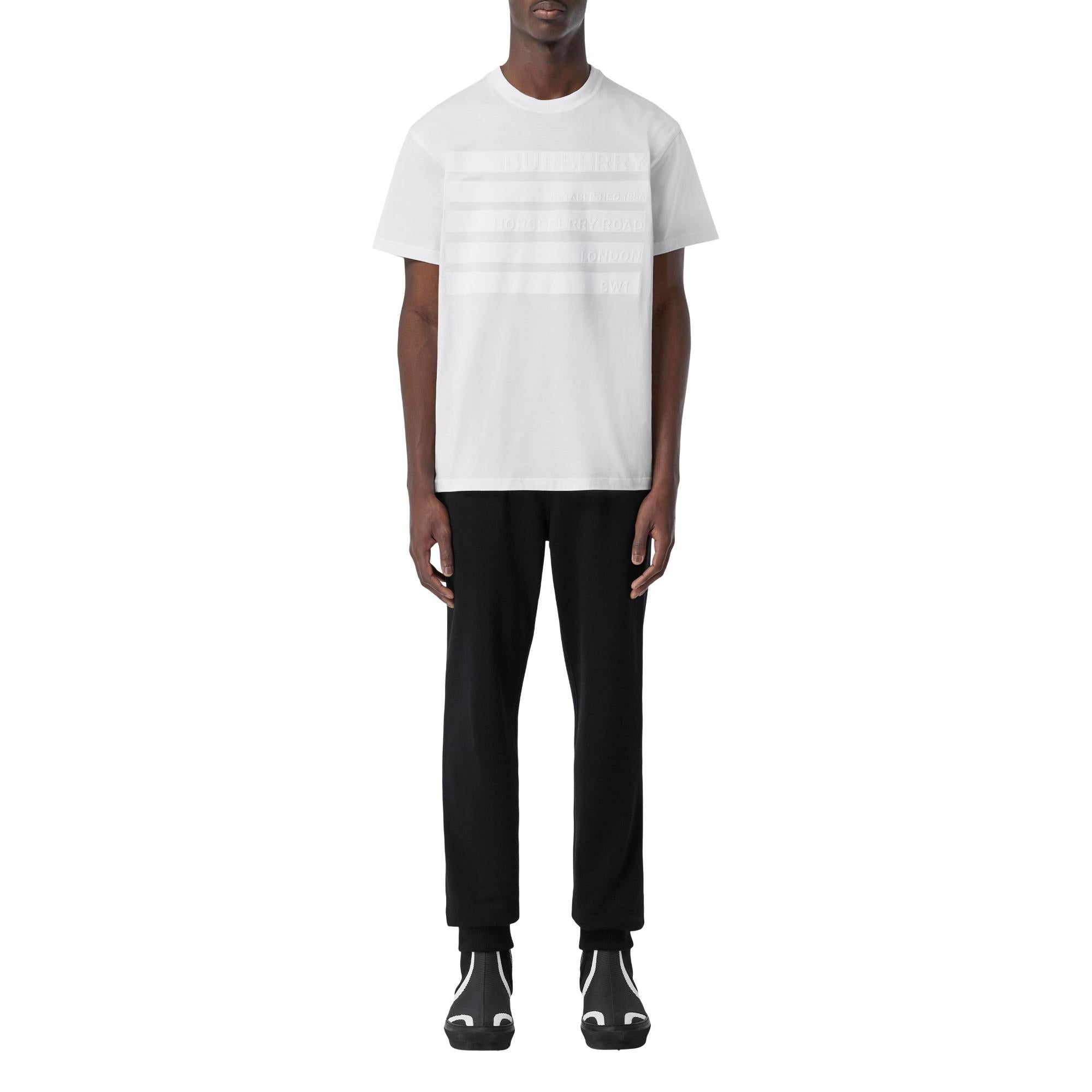 호스페리 프린트 코튼 오버사이즈 티셔츠