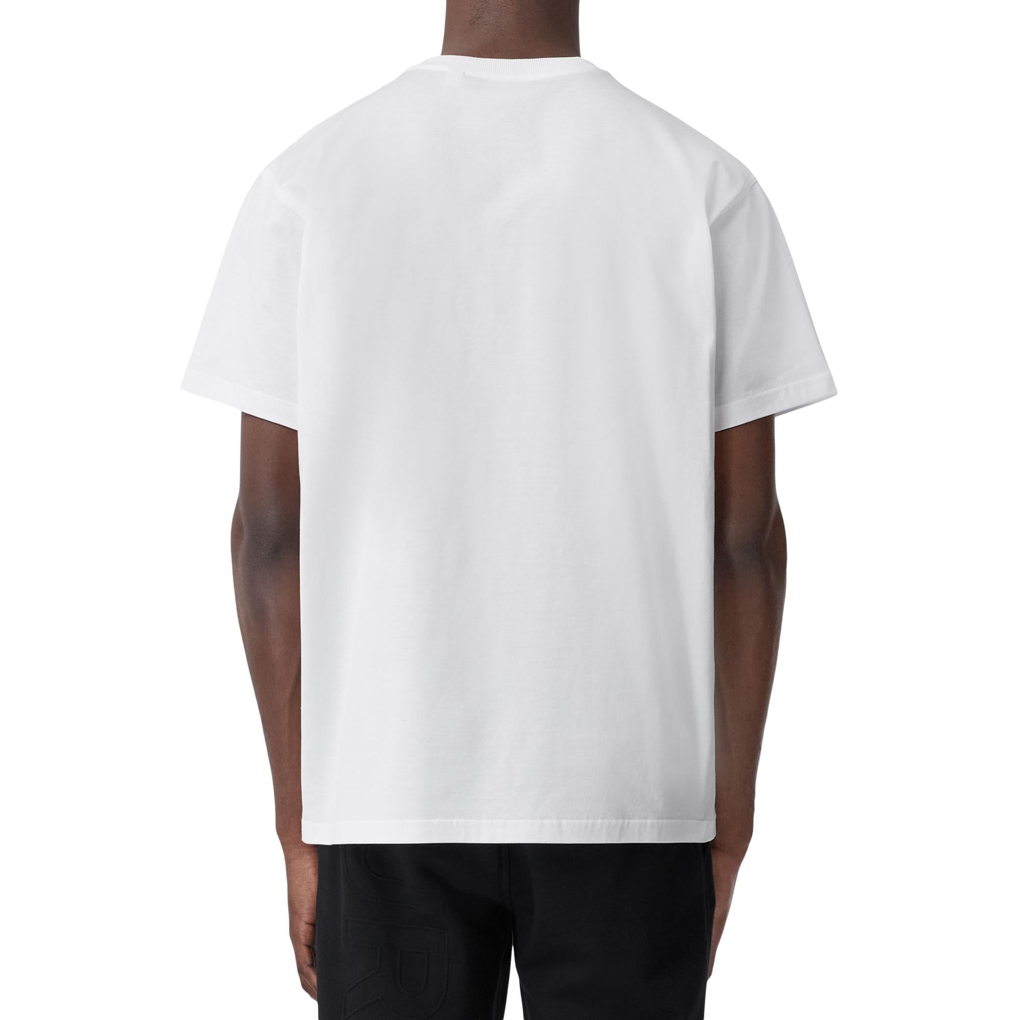 호스페리 프린트 코튼 오버사이즈 티셔츠