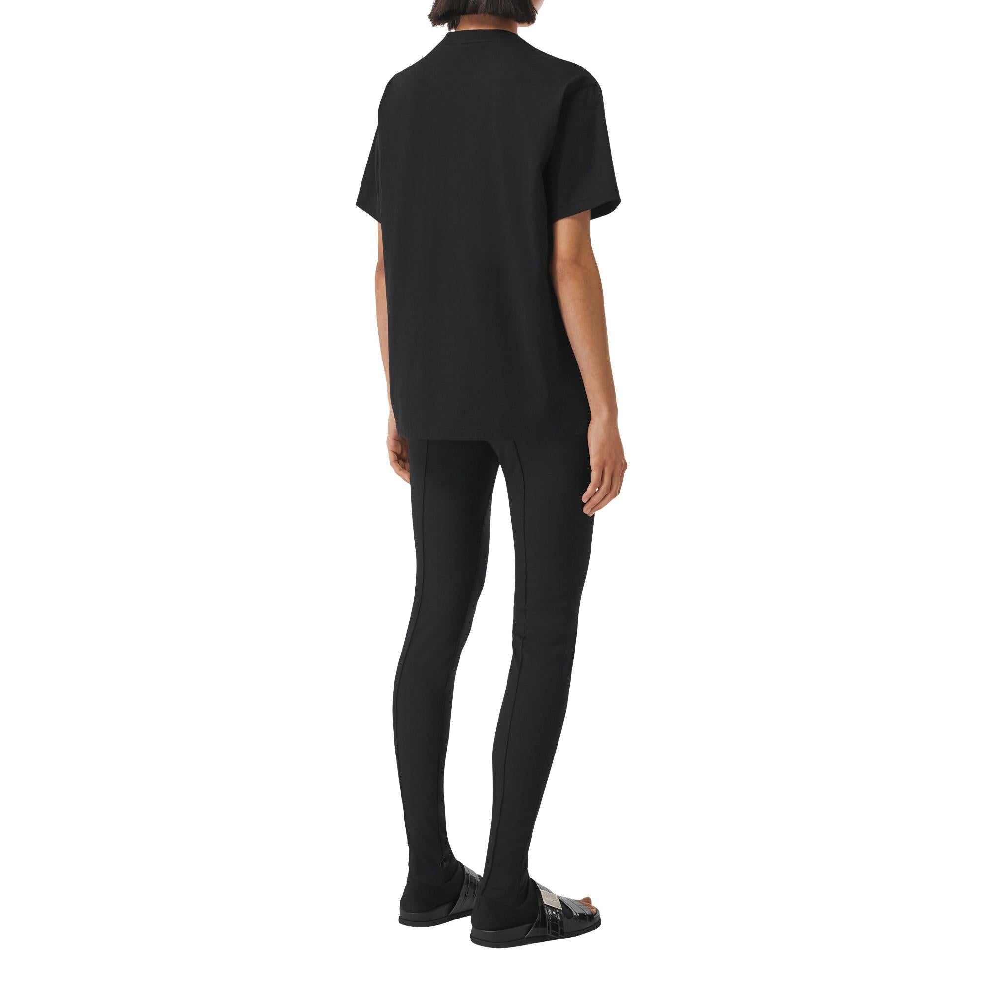 로고 프린트 코튼 오버사이즈 티셔츠