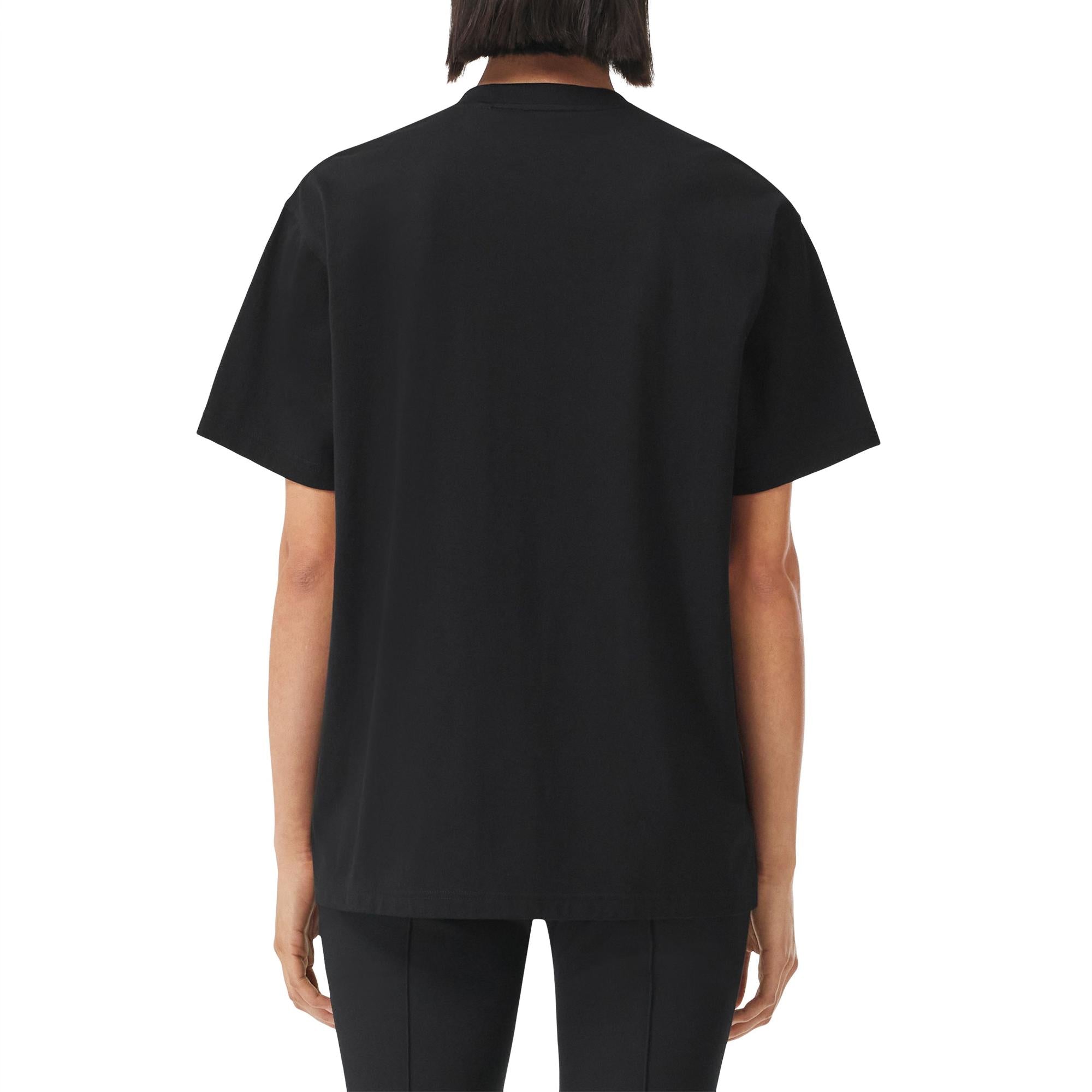 로고 프린트 코튼 오버사이즈 티셔츠