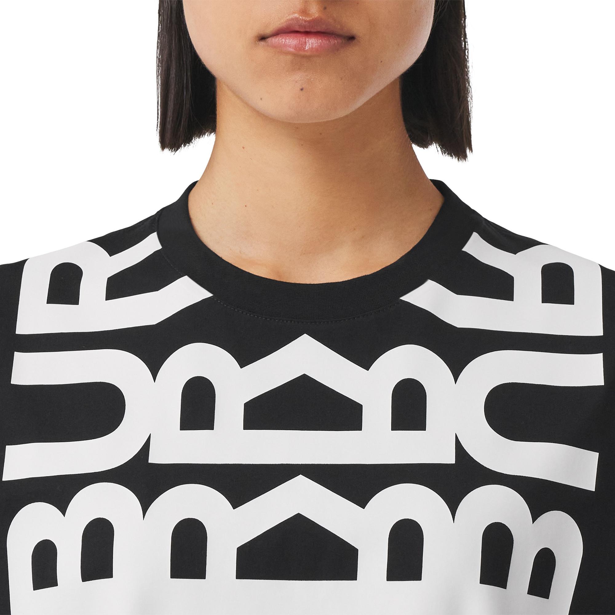 로고 프린트 코튼 오버사이즈 티셔츠