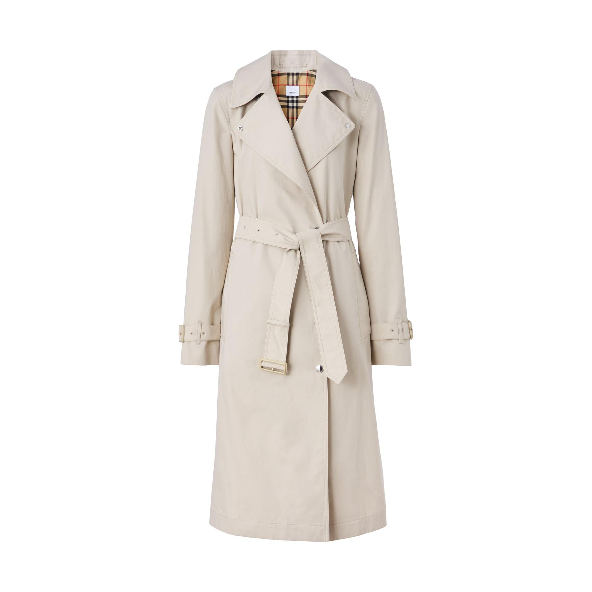 코튼 벨트 트렌치코트