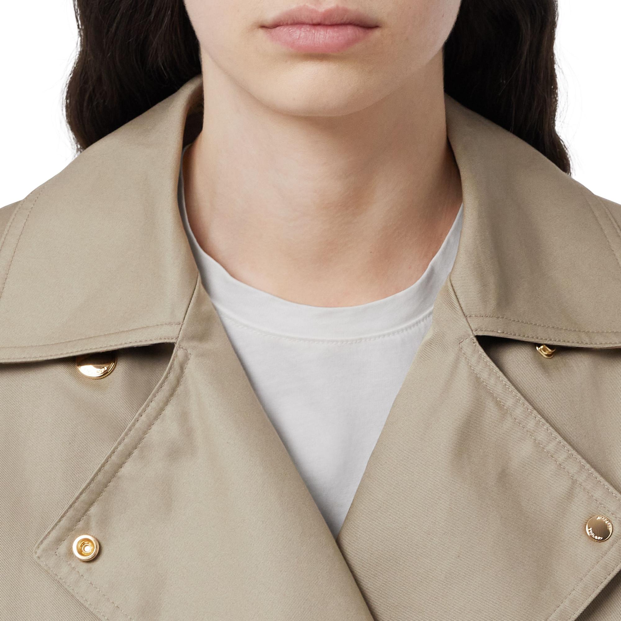 코튼 개버딘 벨트 트렌치코트