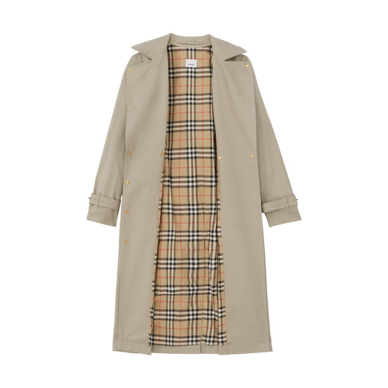 코튼 개버딘 벨트 트렌치코트