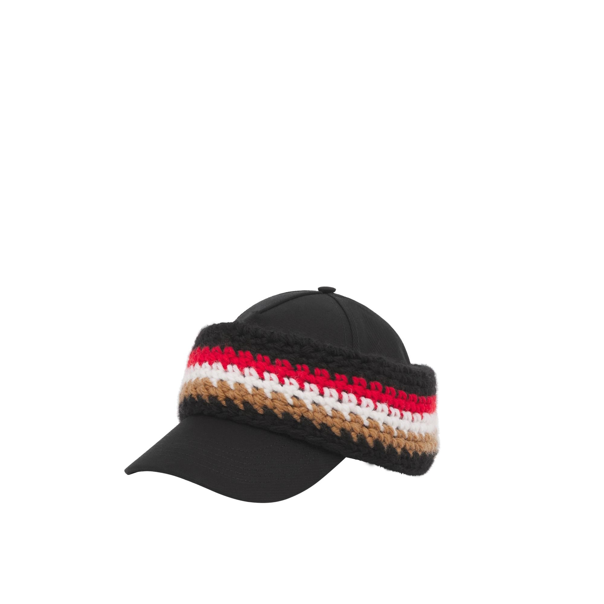 크로셰 니트 헤드밴드 코튼 야구 모자