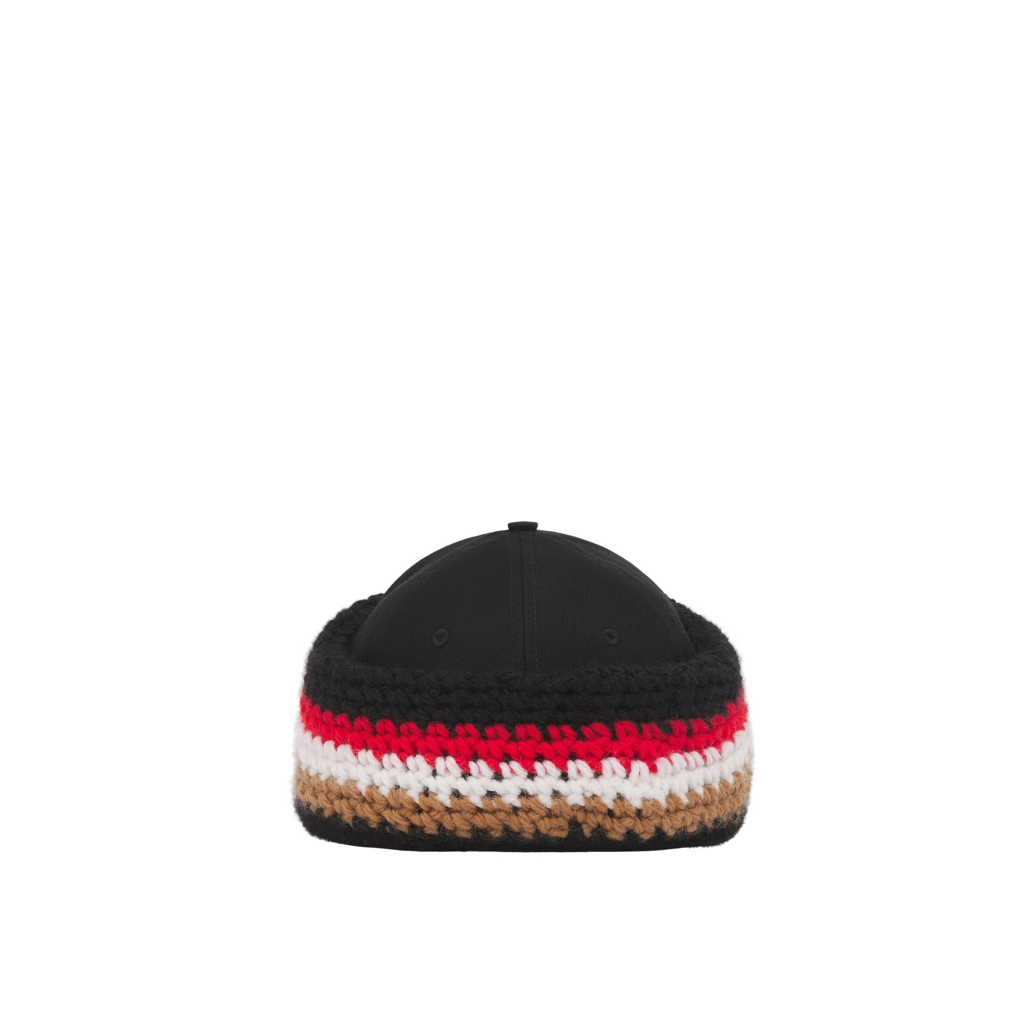 크로셰 니트 헤드밴드 코튼 야구 모자