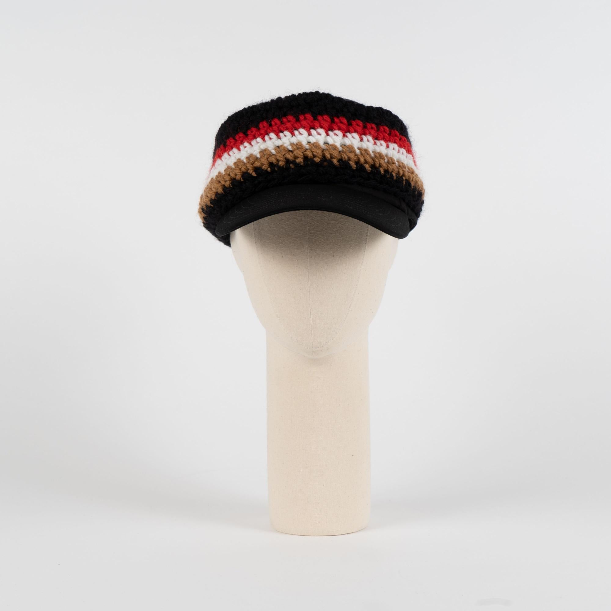 크로셰 니트 헤드밴드 코튼 야구 모자