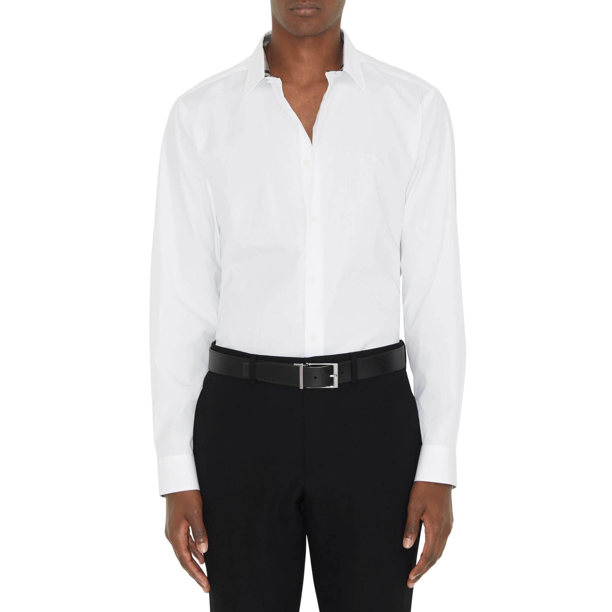 체크 레더 리버시블 벨트