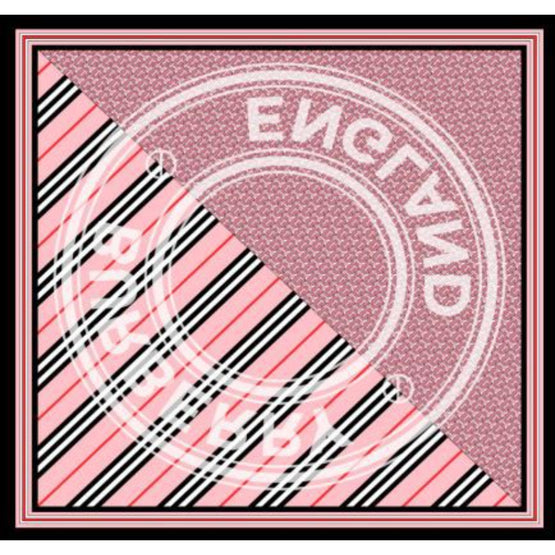 몽타주 프린트 실크 스퀘어 스카프