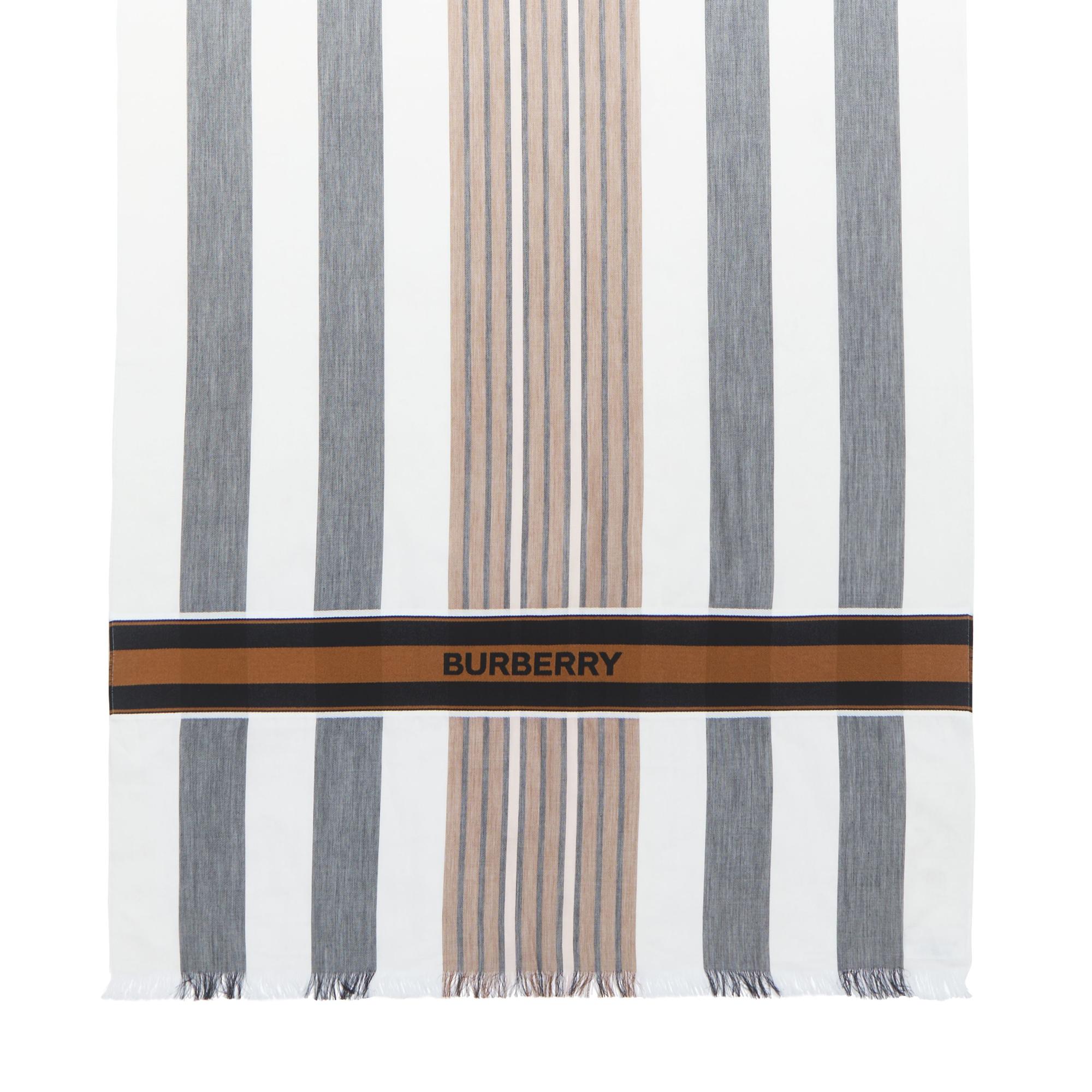 Love Is Eternal 스트라이프 코튼 캐시미어 자카드 스카프