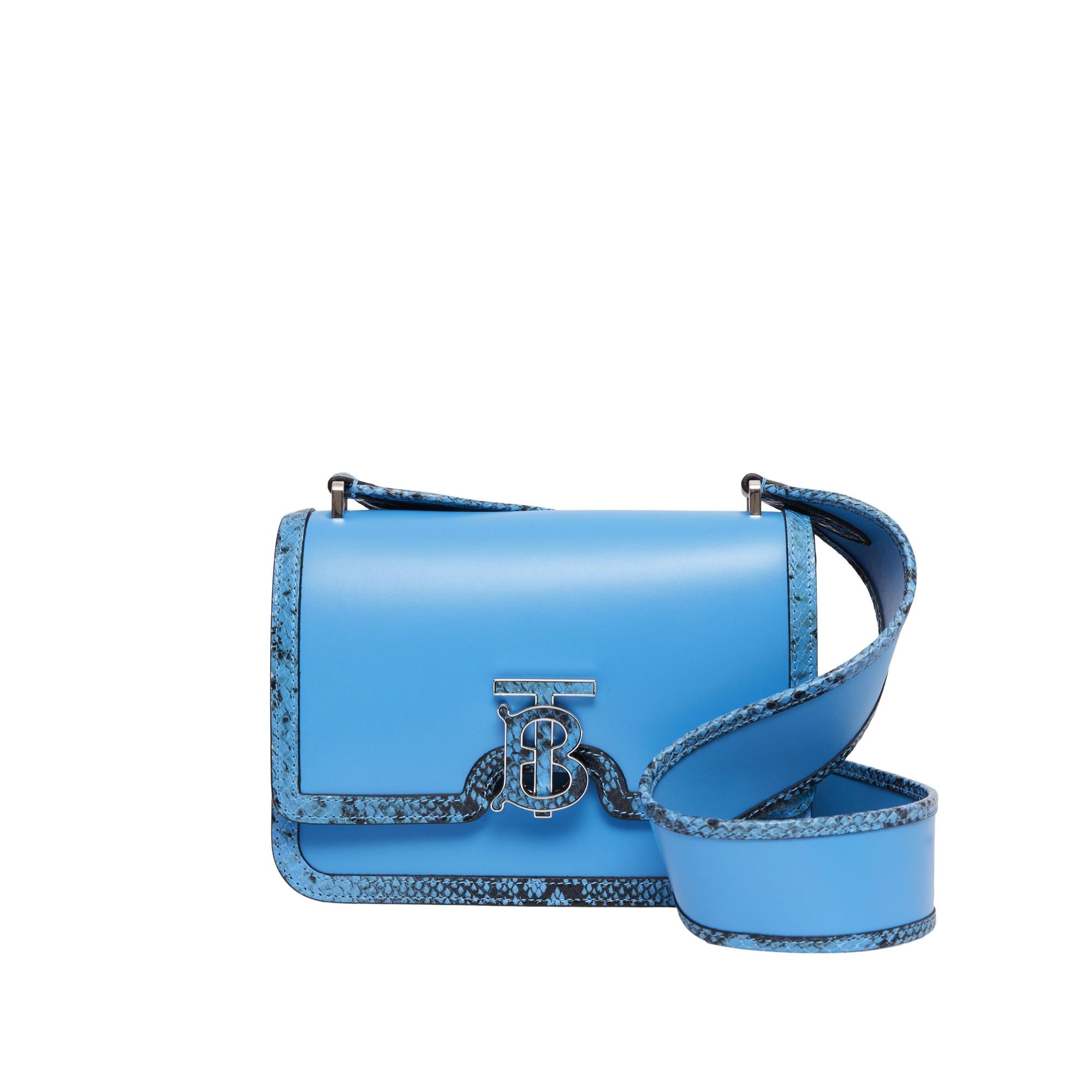 레더 파이톤 프린트 스몰 TB 백