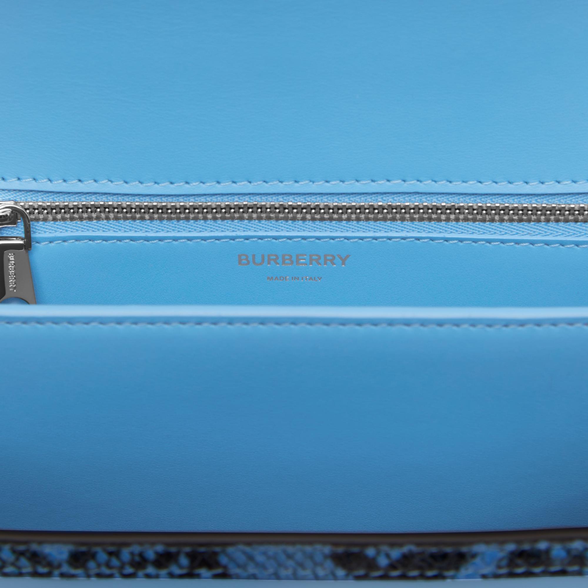 레더 파이톤 프린트 스몰 TB 백