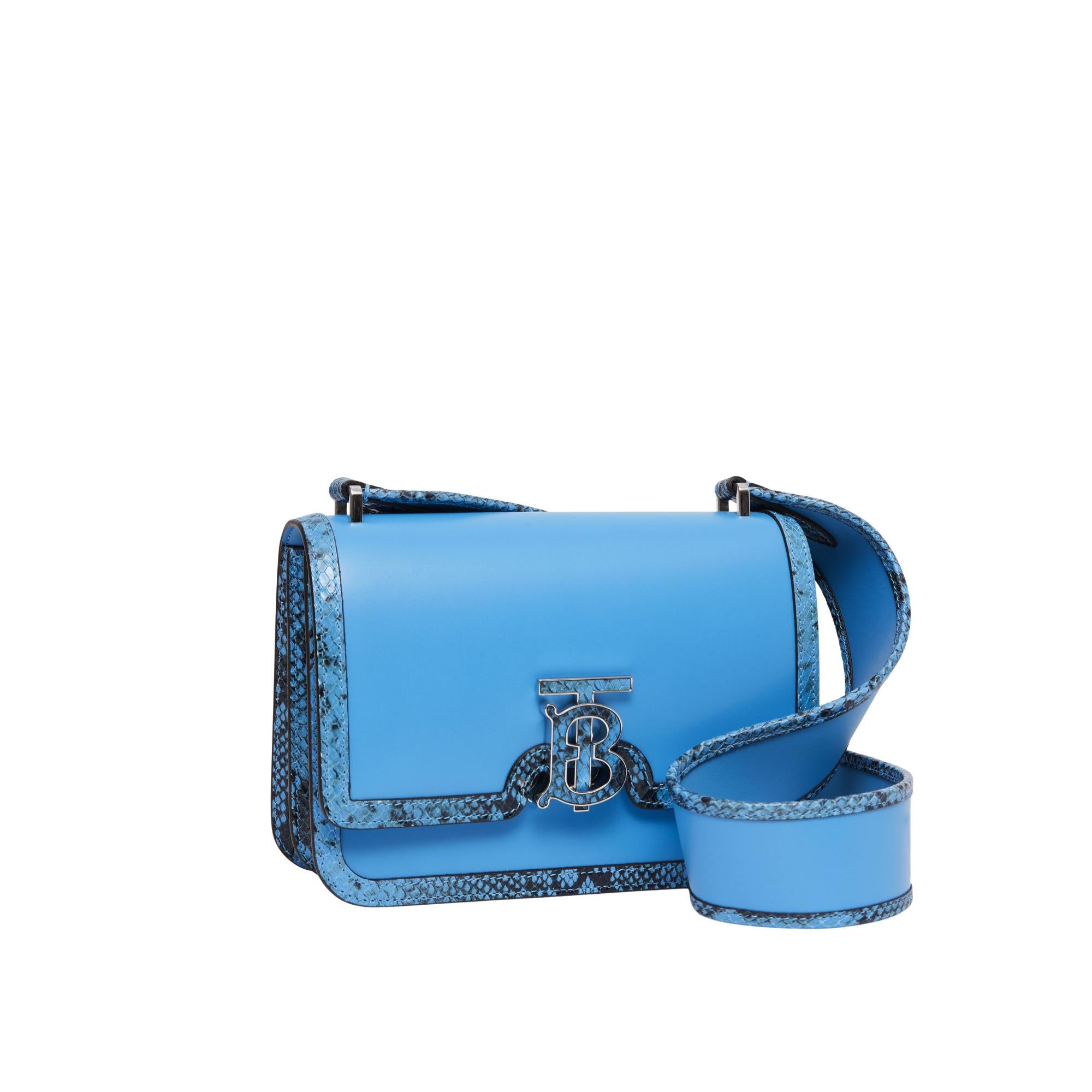 레더 파이톤 프린트 스몰 TB 백