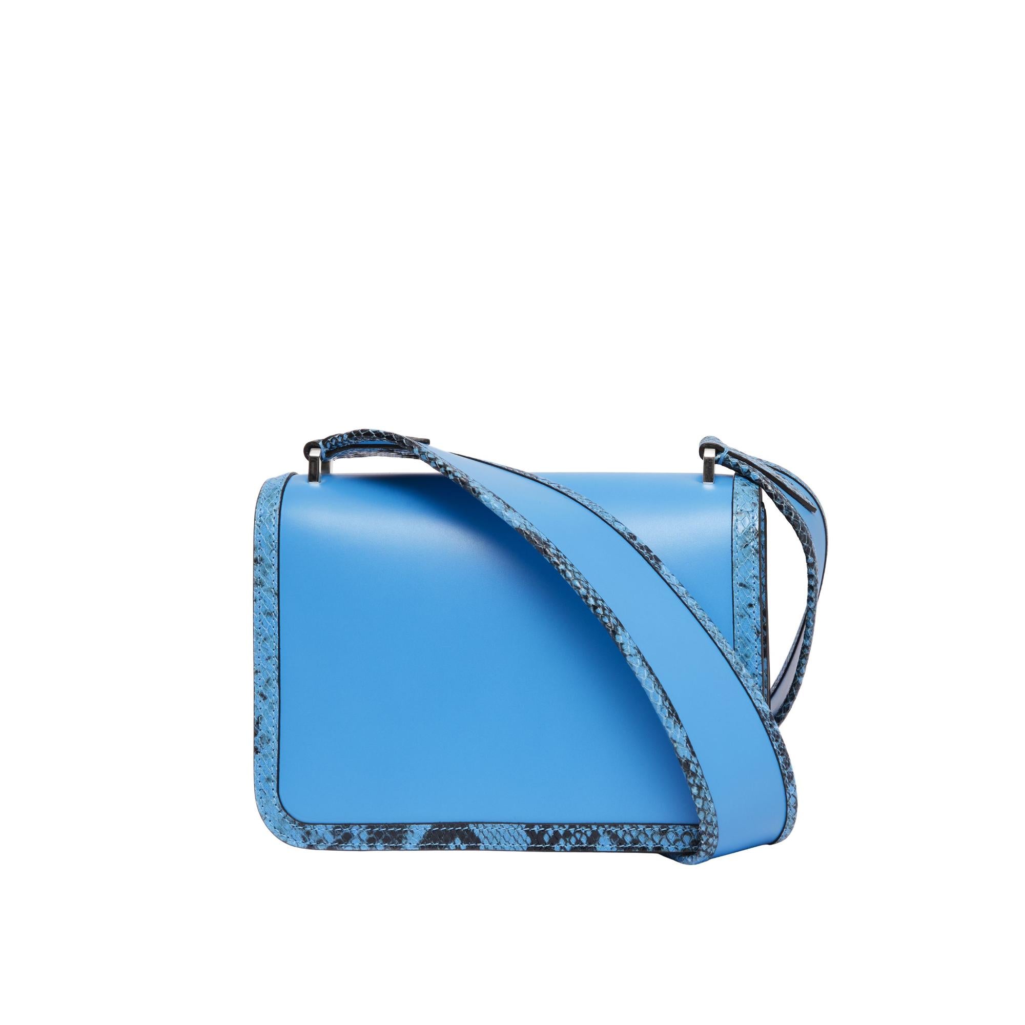 레더 파이톤 프린트 스몰 TB 백